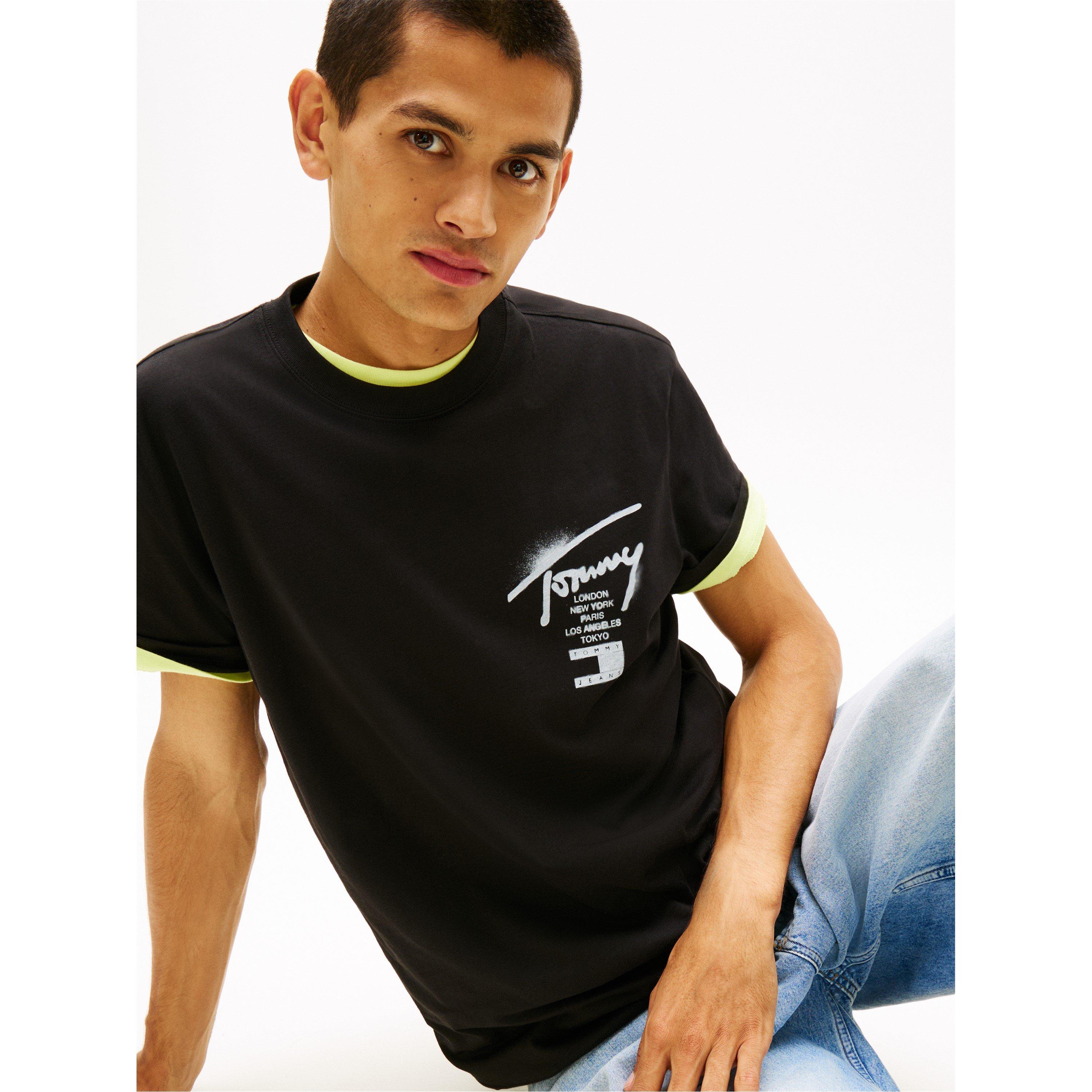 Sig Black - Tommy Jeans - Back Flag Logo T-Shirt - 2