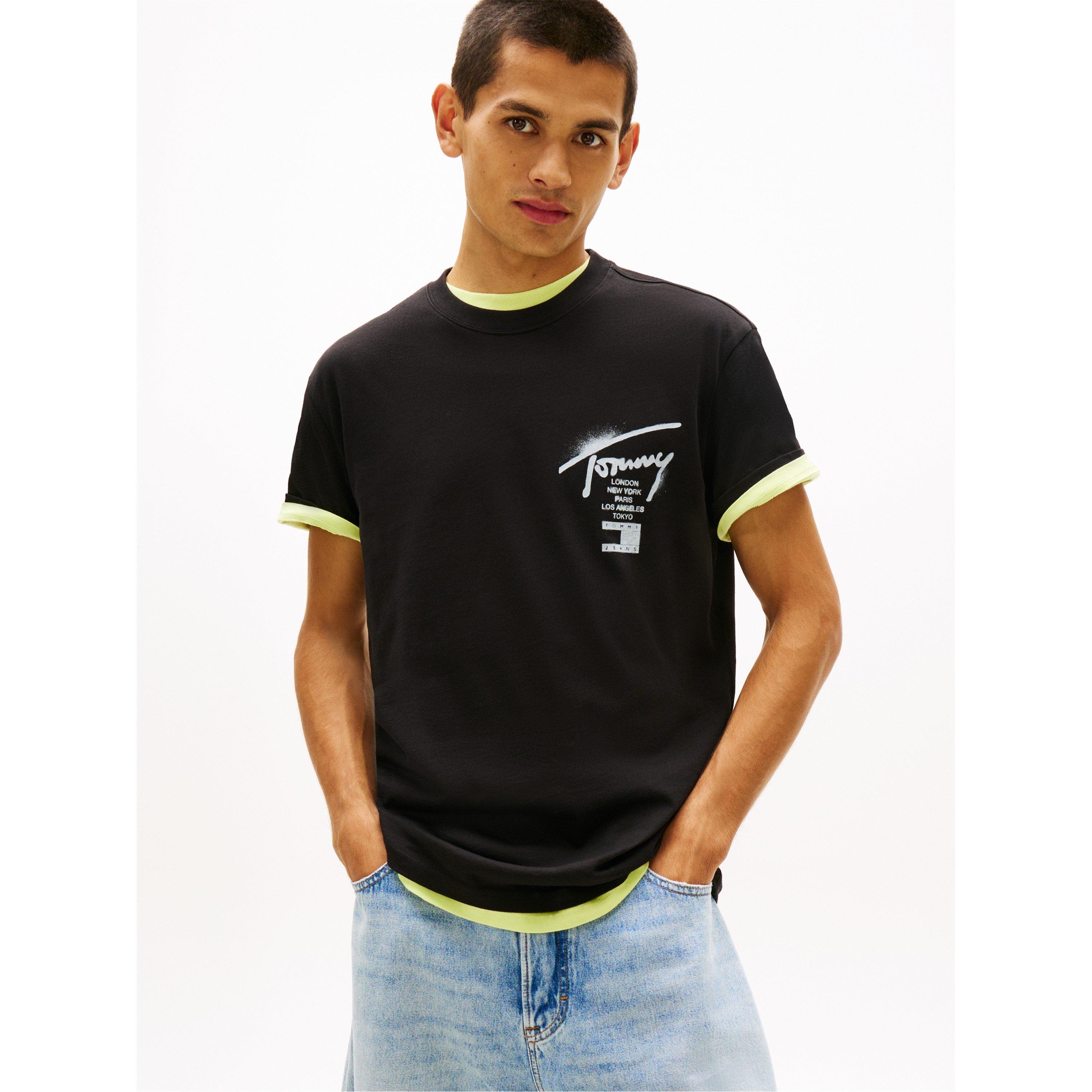 Sig Black - Tommy Jeans - Back Flag Logo T-Shirt - 3