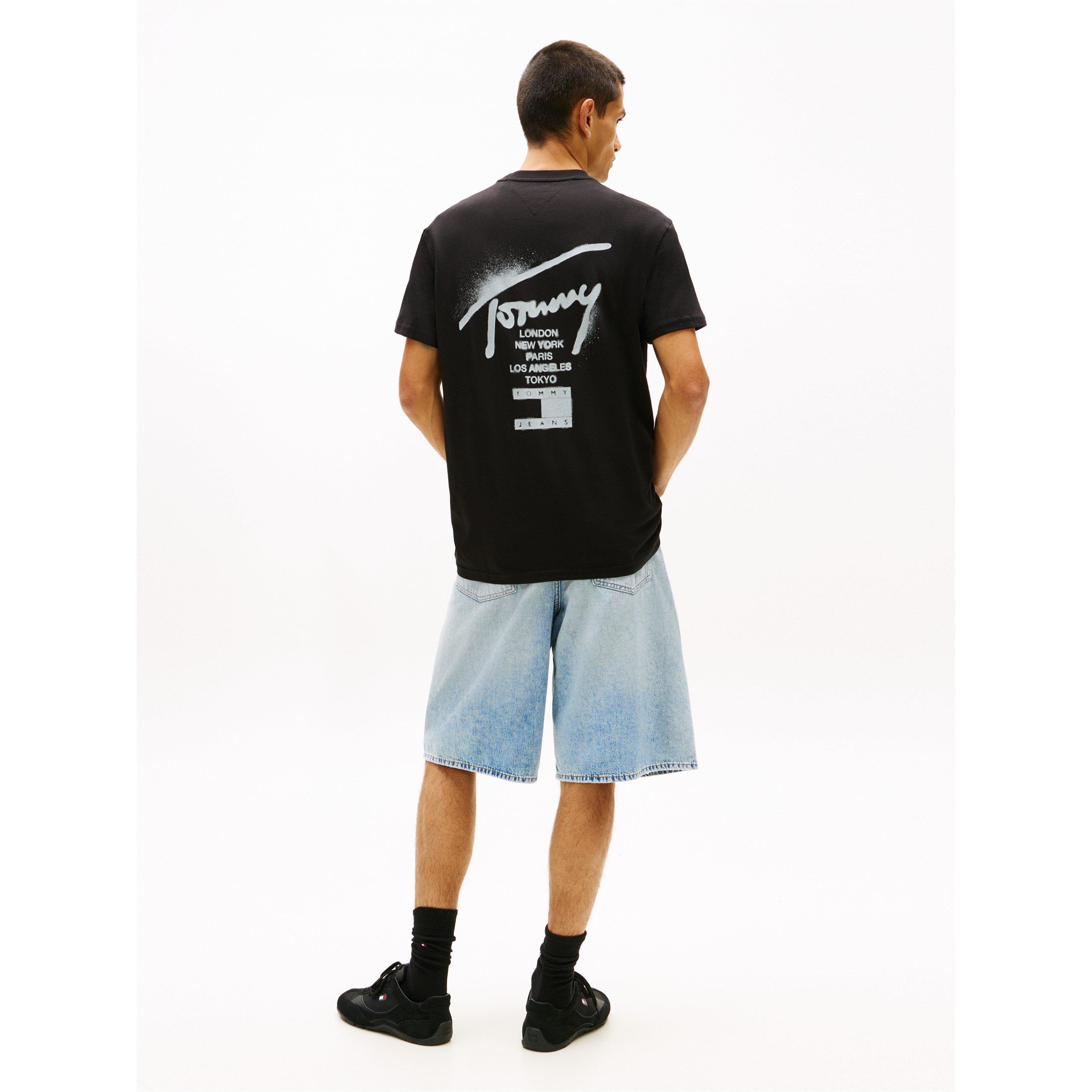 Sig Black - Tommy Jeans - Back Flag Logo T-Shirt - 5