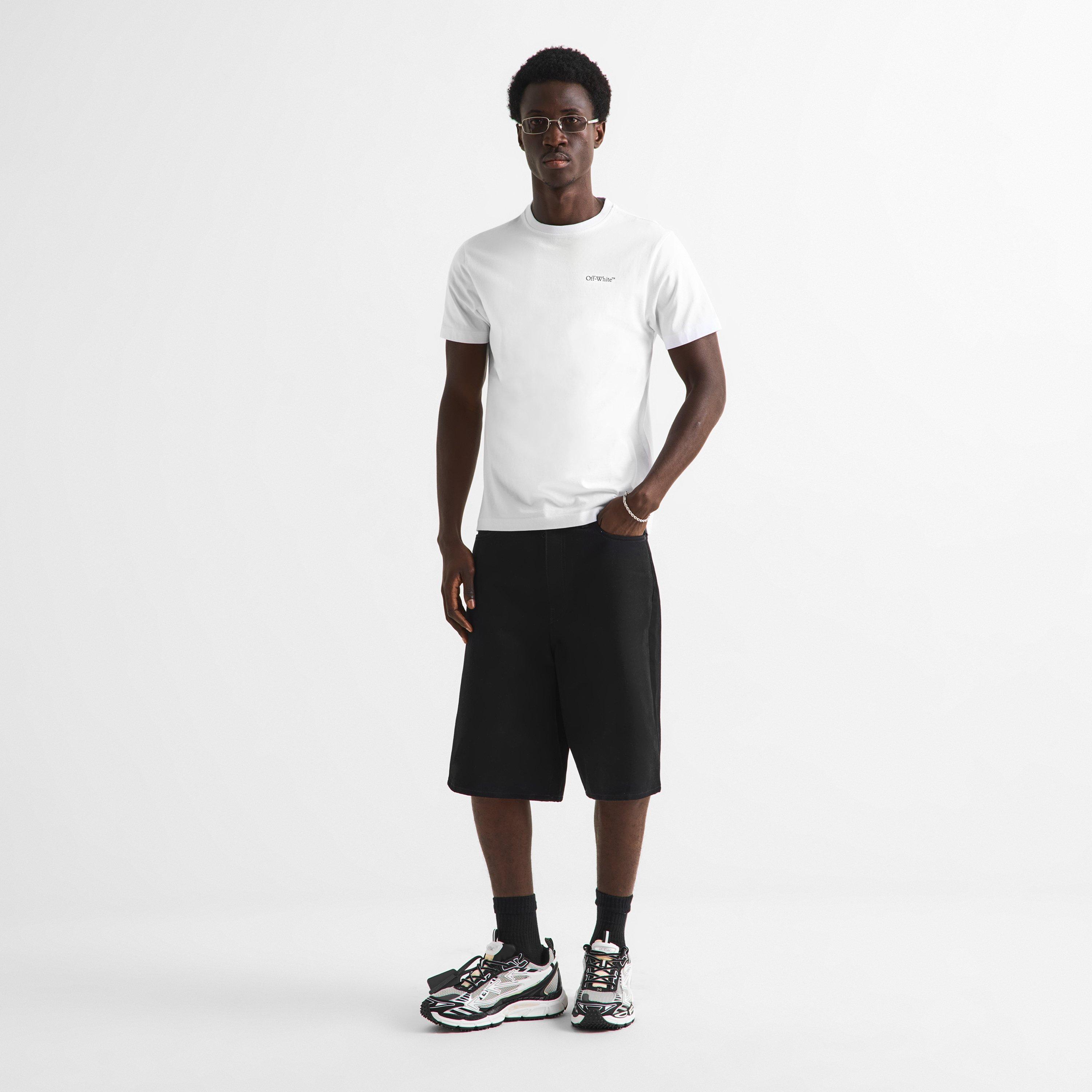 White - Off White - Men's Marble Arrow Short-Sleeve Crew-Neck Cotton T-Shirt - 6