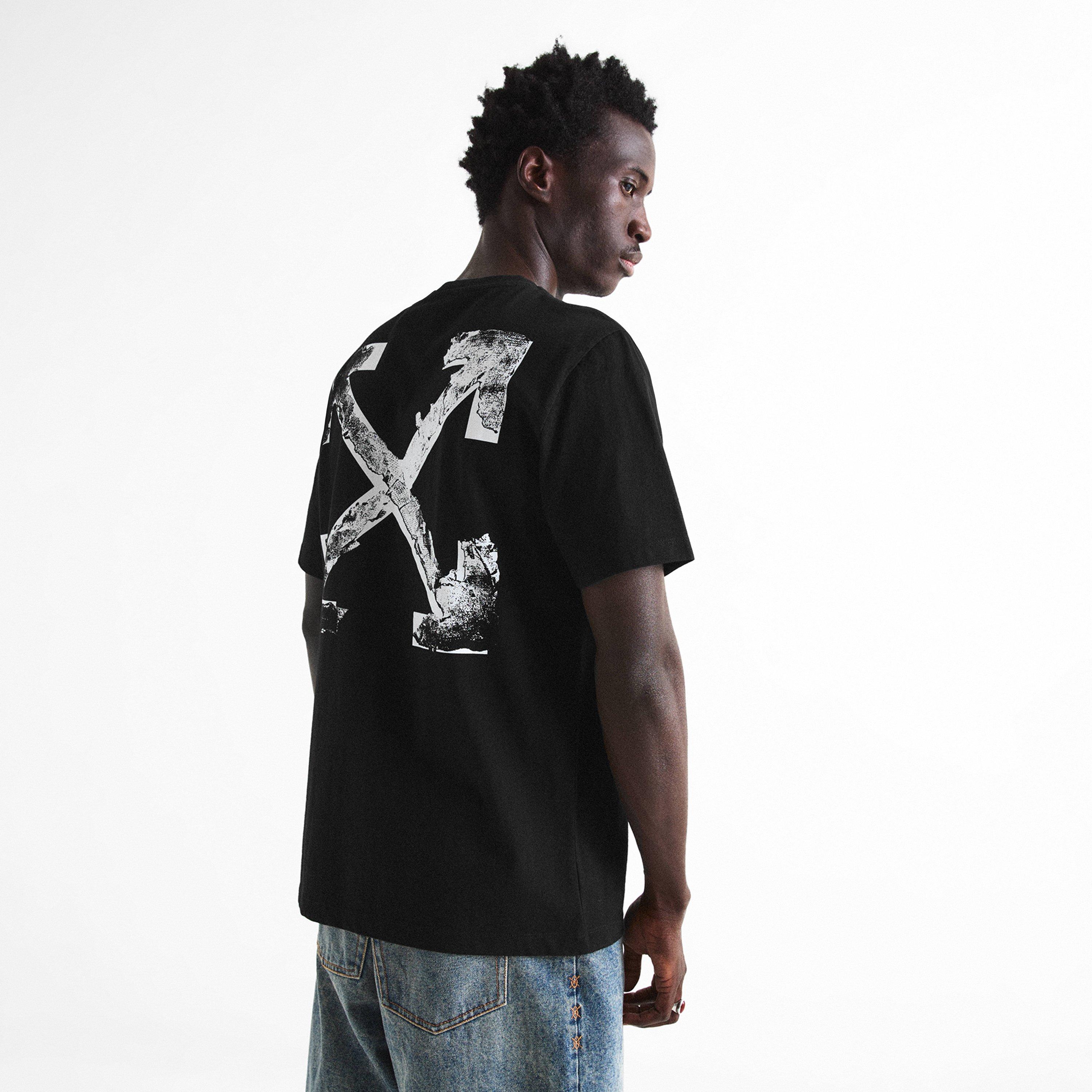 Black - Off White - Off Marble Arrow Tee Sn72 - 4