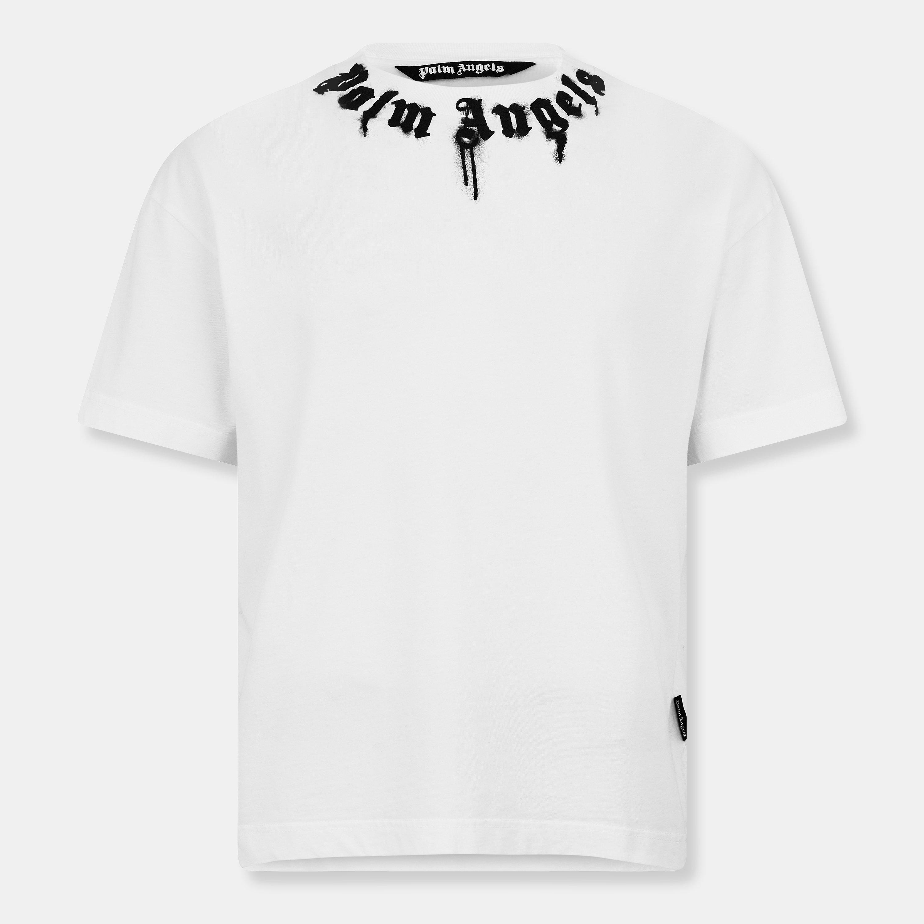 Palm Angels Men's Oversized T-Shirt - White - S