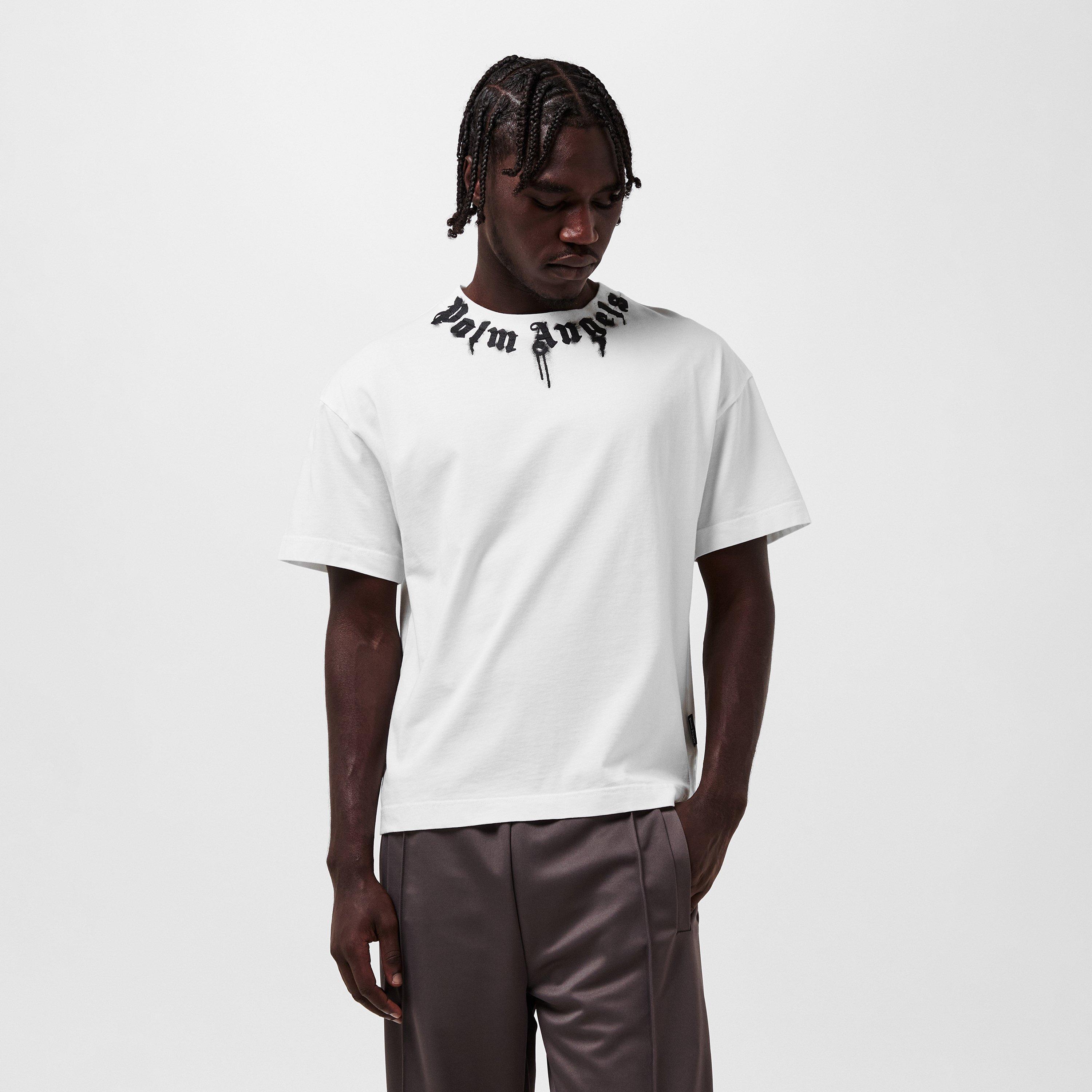 White - Palm Angels - Men's Oversized T-Shirt - 3