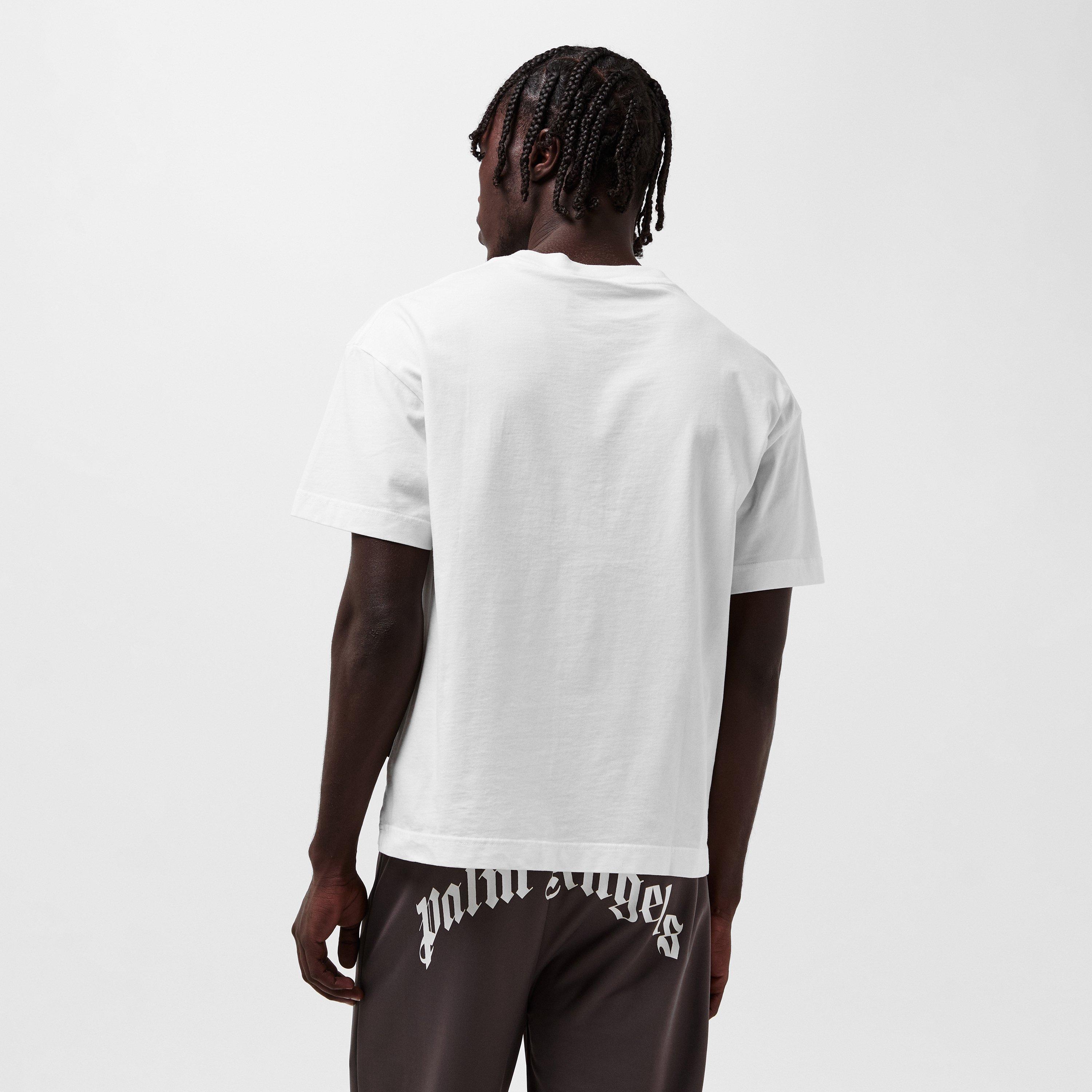 White - Palm Angels - Men's Oversized T-Shirt - 4