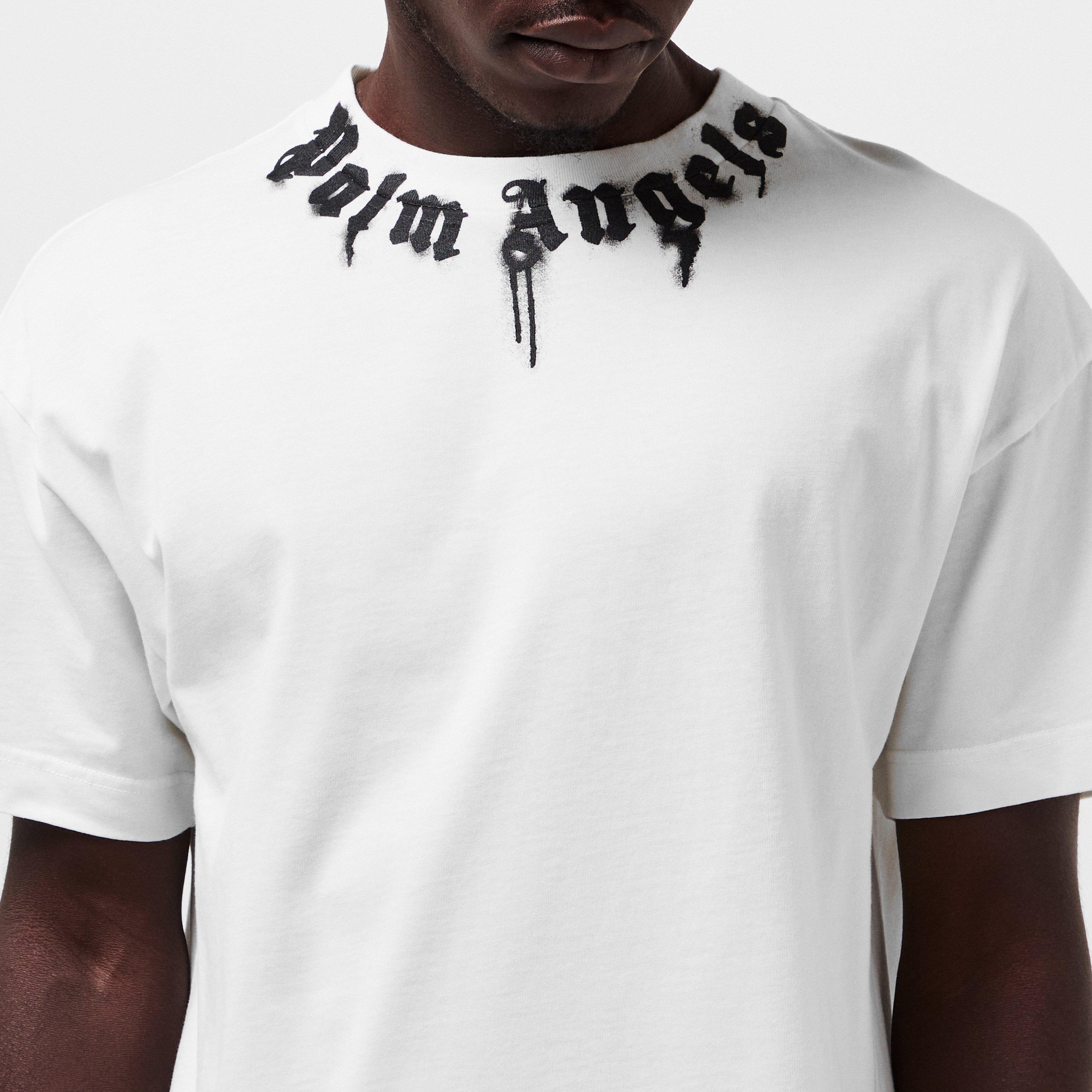 White - Palm Angels - Men's Oversized T-Shirt - 5