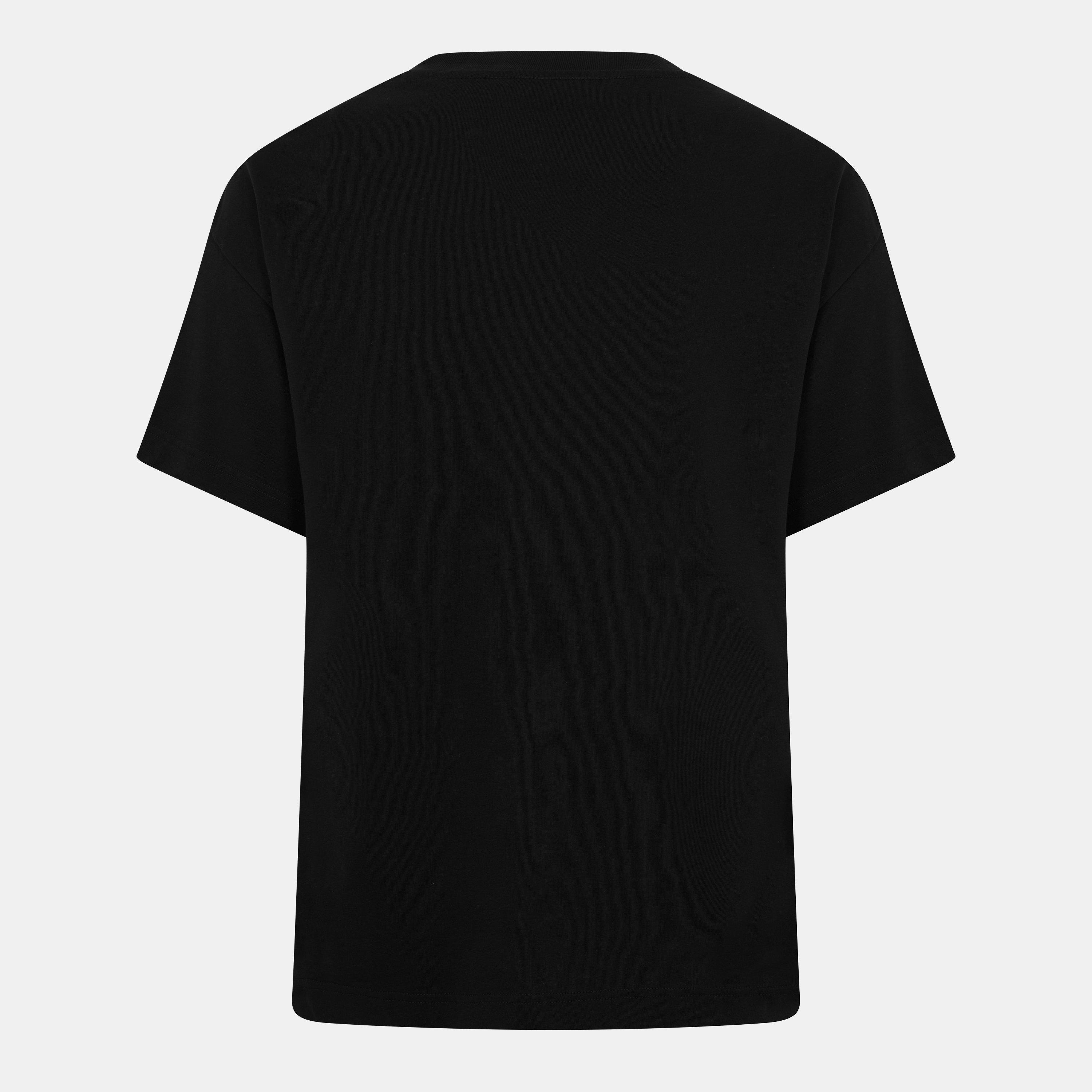 Black/White - Palm Angels - Men's Oversized T-shirt - 2