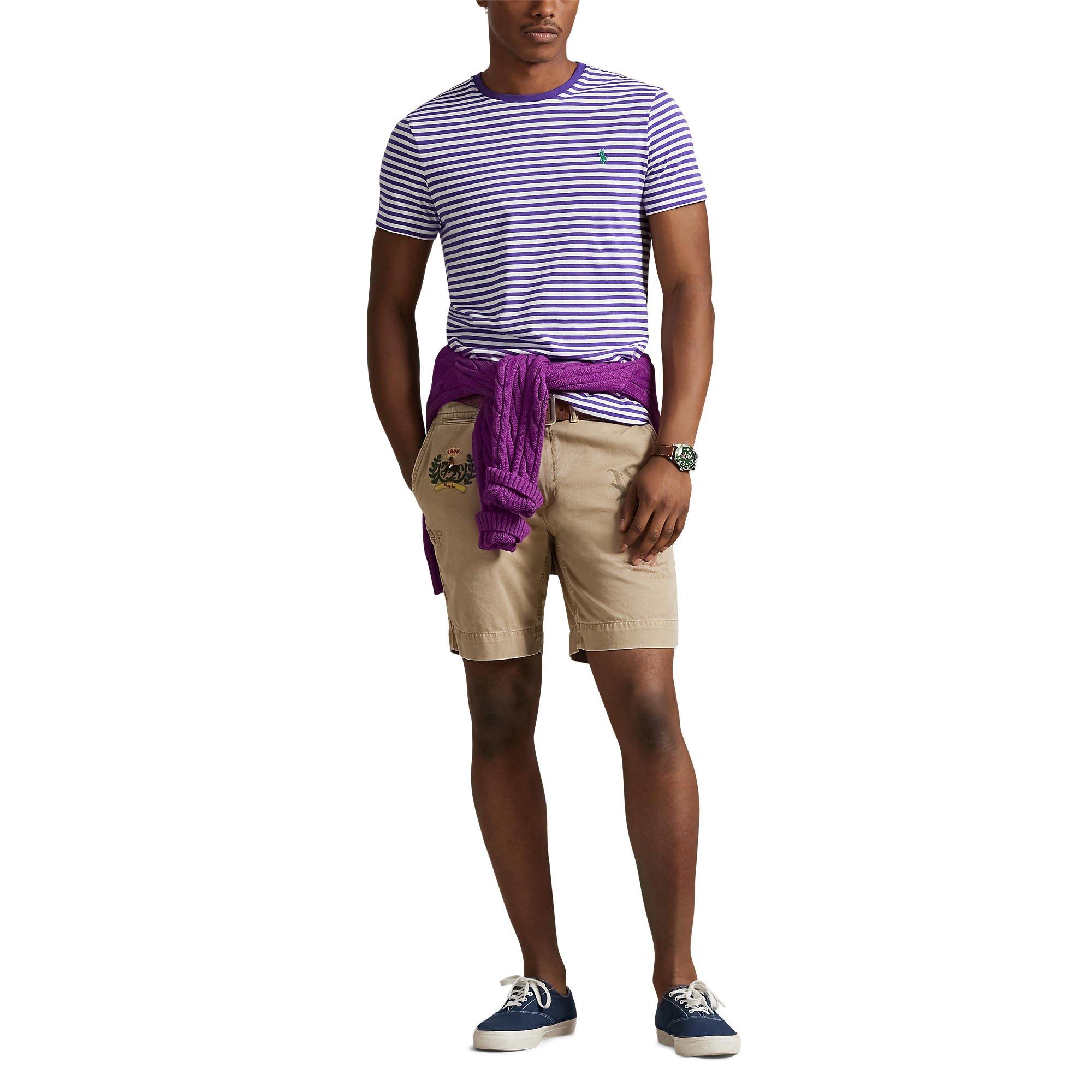 Purple/White - Polo Ralph Lauren - Polo Strp Custom T Sn62 - 4