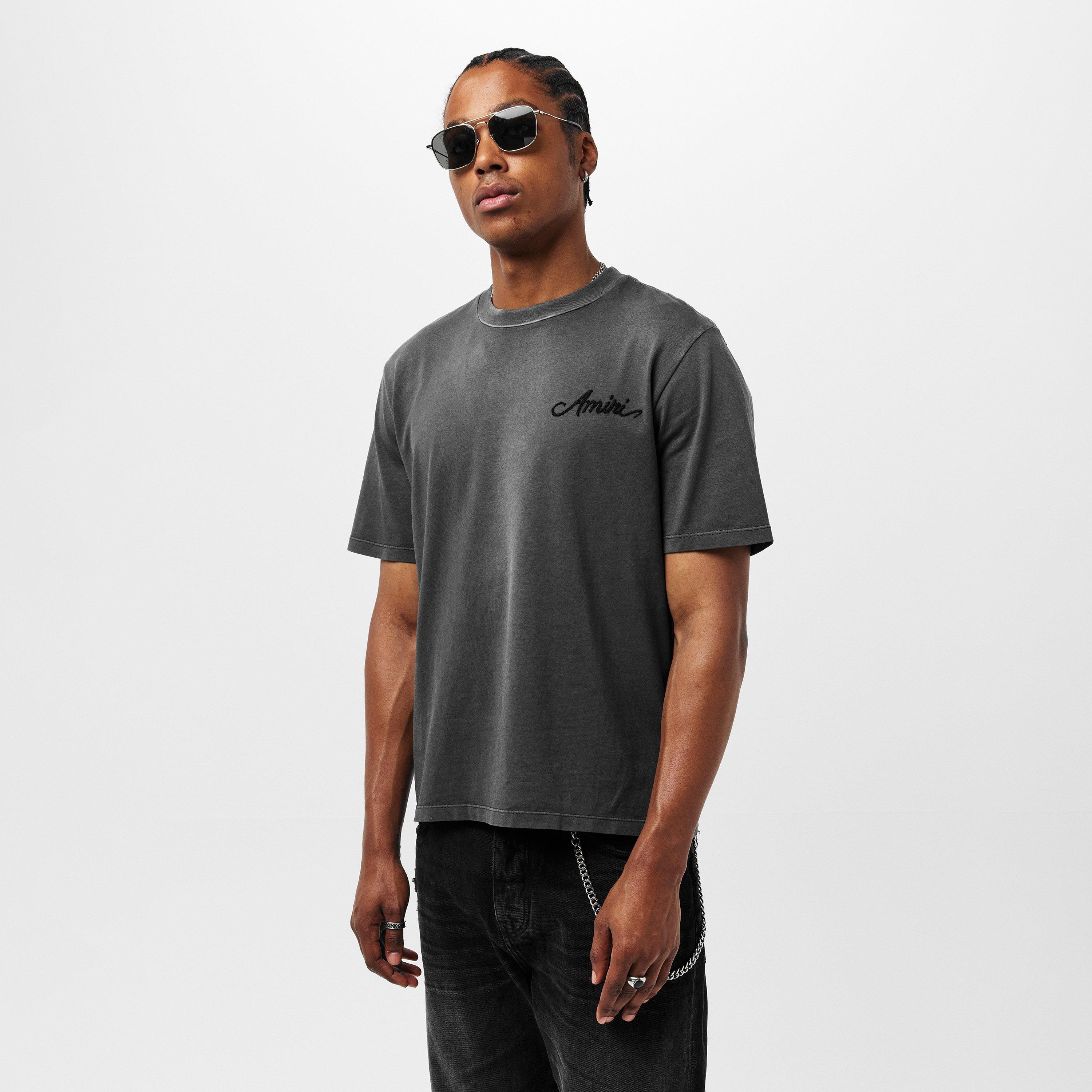 Black - Amiri - Men's Regular Fit T-Shirt - 3