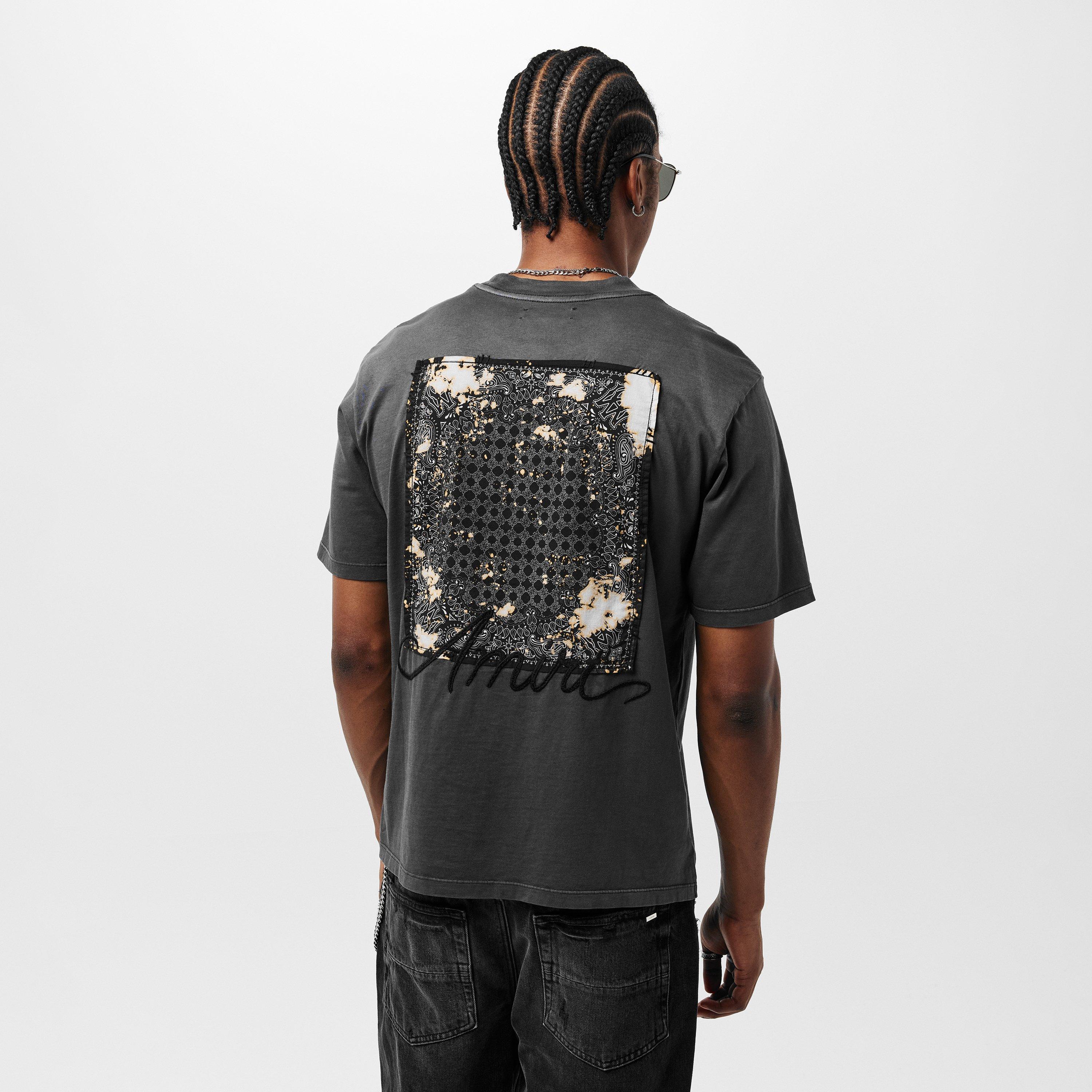 Black - Amiri - Men's Regular Fit T-Shirt - 4