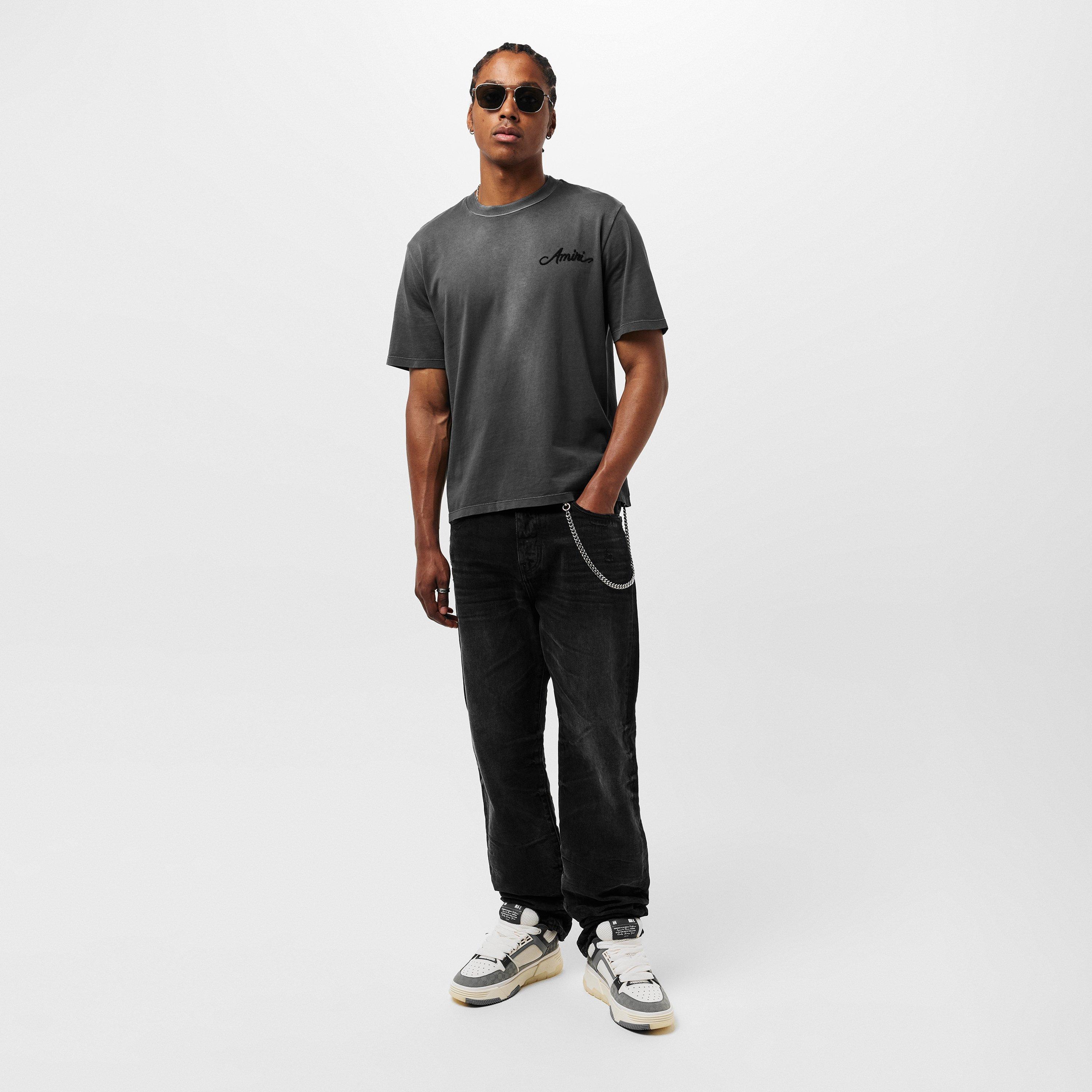 Black - Amiri - Men's Regular Fit T-Shirt - 6