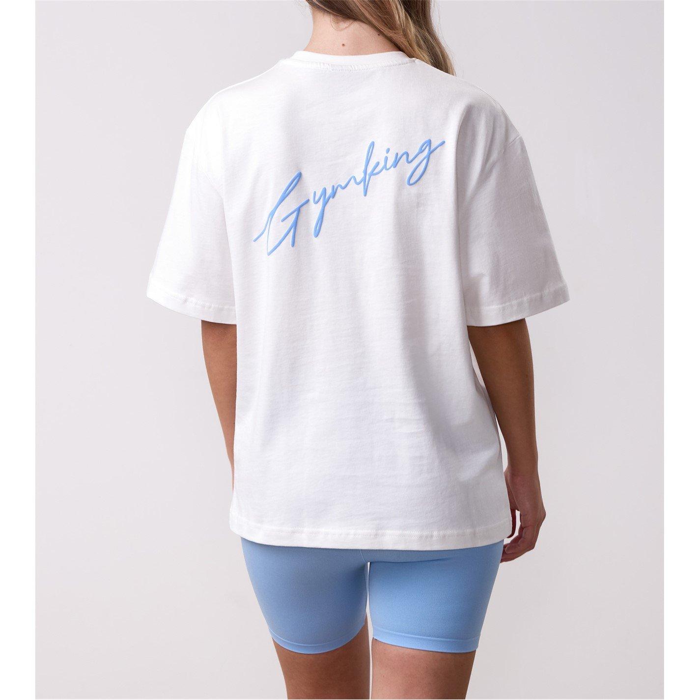  Cream - Gym King - Kids Script Boyfriend Regular Fit T-Shirt - 3