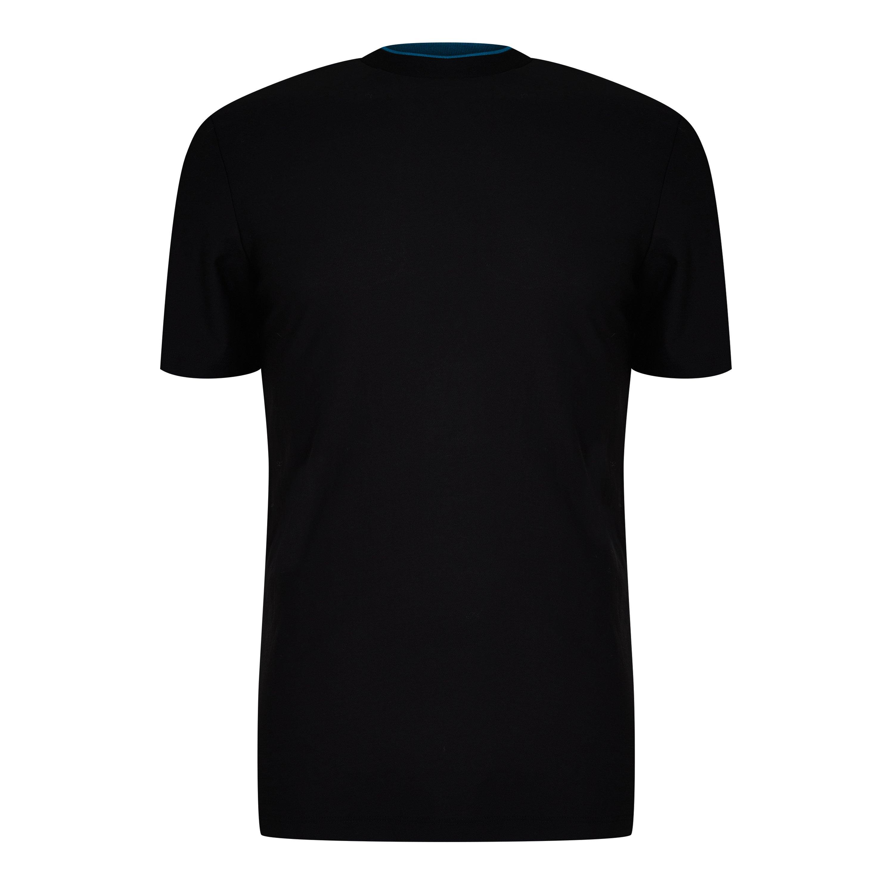 Black - Boss - Men's Tiburt Trainer Cotton T-Shirt - 1