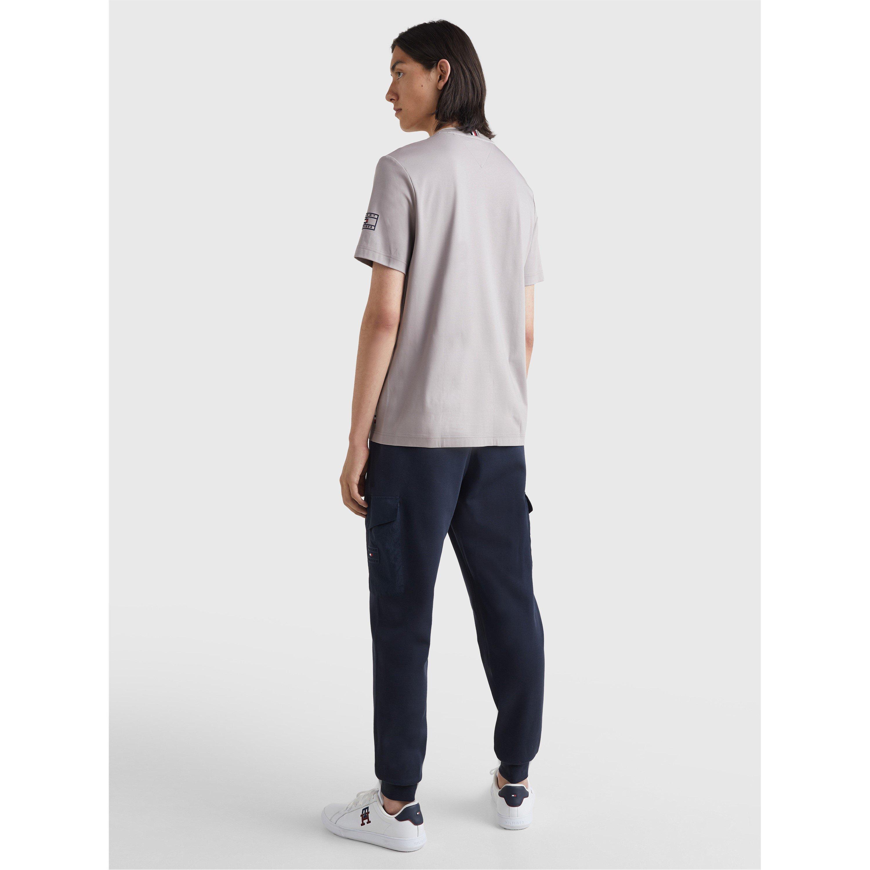 Grey PKG - Tommy Hilfiger - Interlocking Logo Short Sleeve T-Shirt - 3