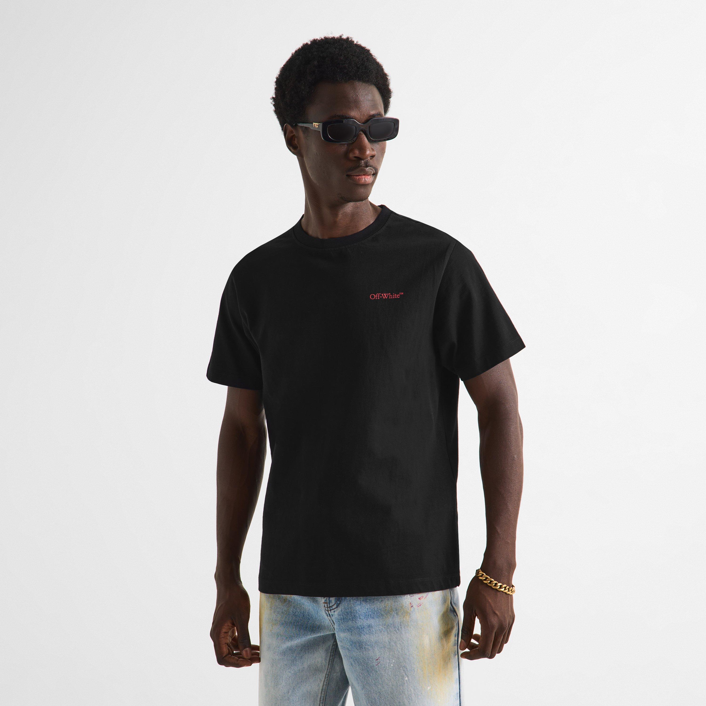 Black - Off White - Off Spray Tee Sn64 - 3
