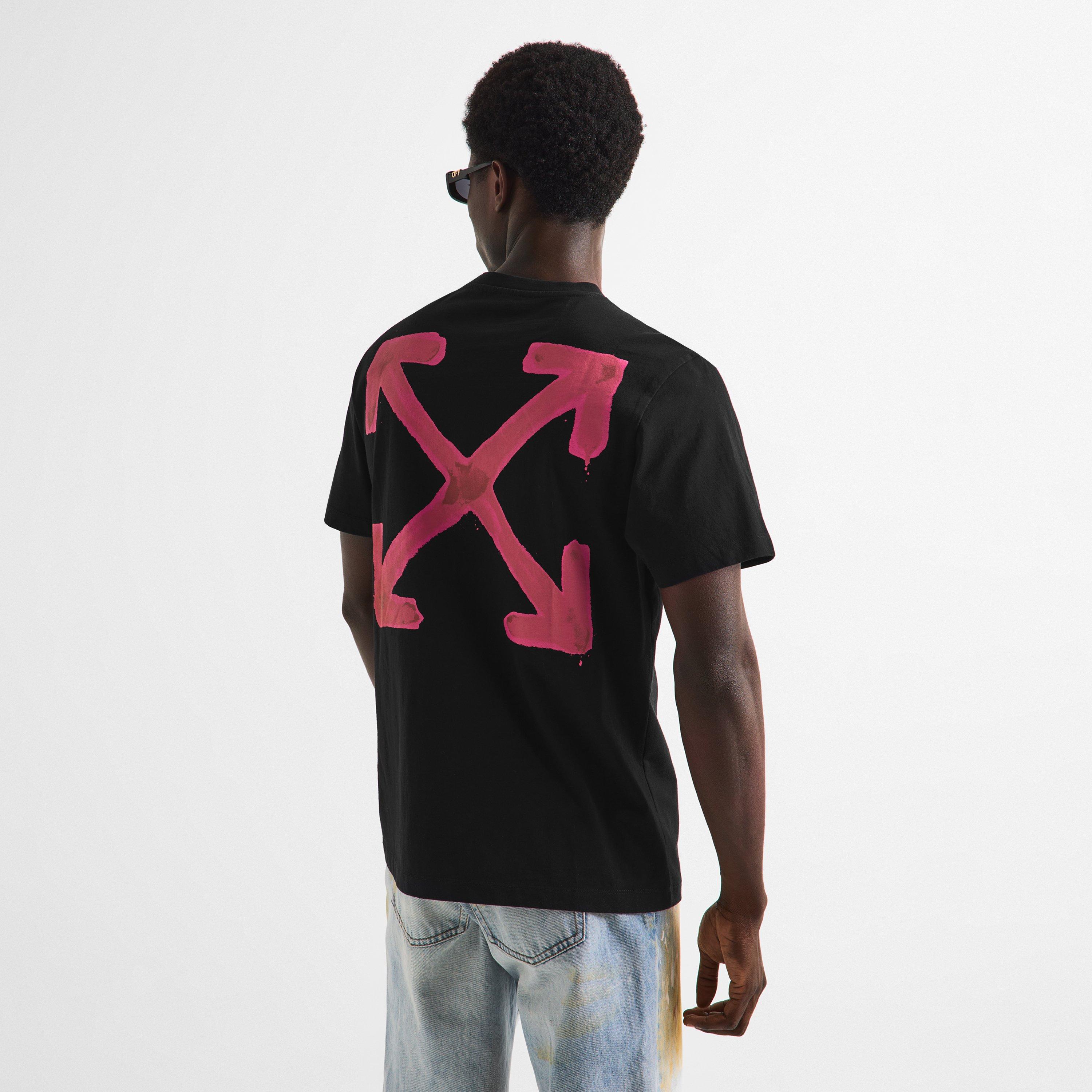 Black - Off White - Off Spray Tee Sn64 - 4