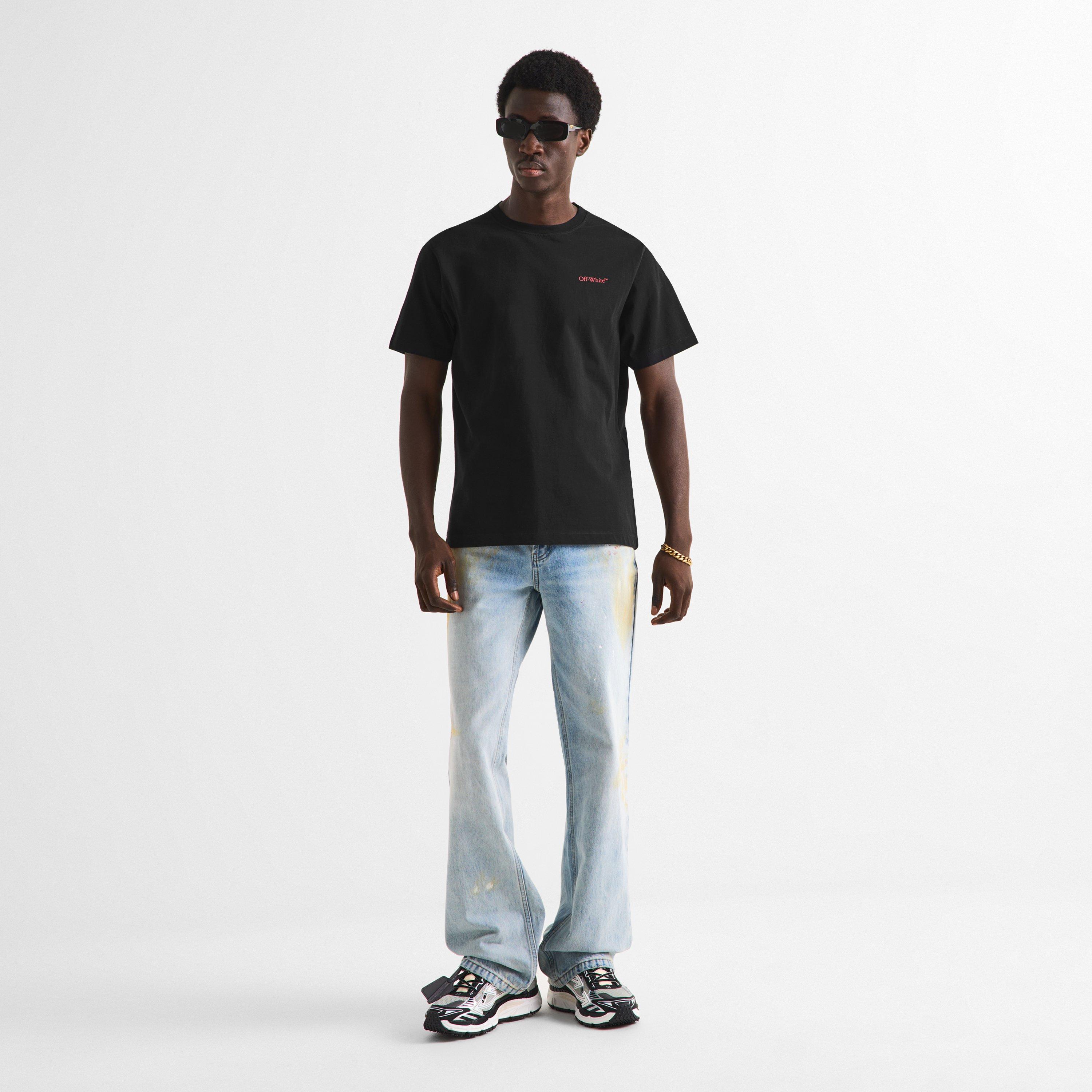 Black - Off White - Off Spray Tee Sn64 - 6