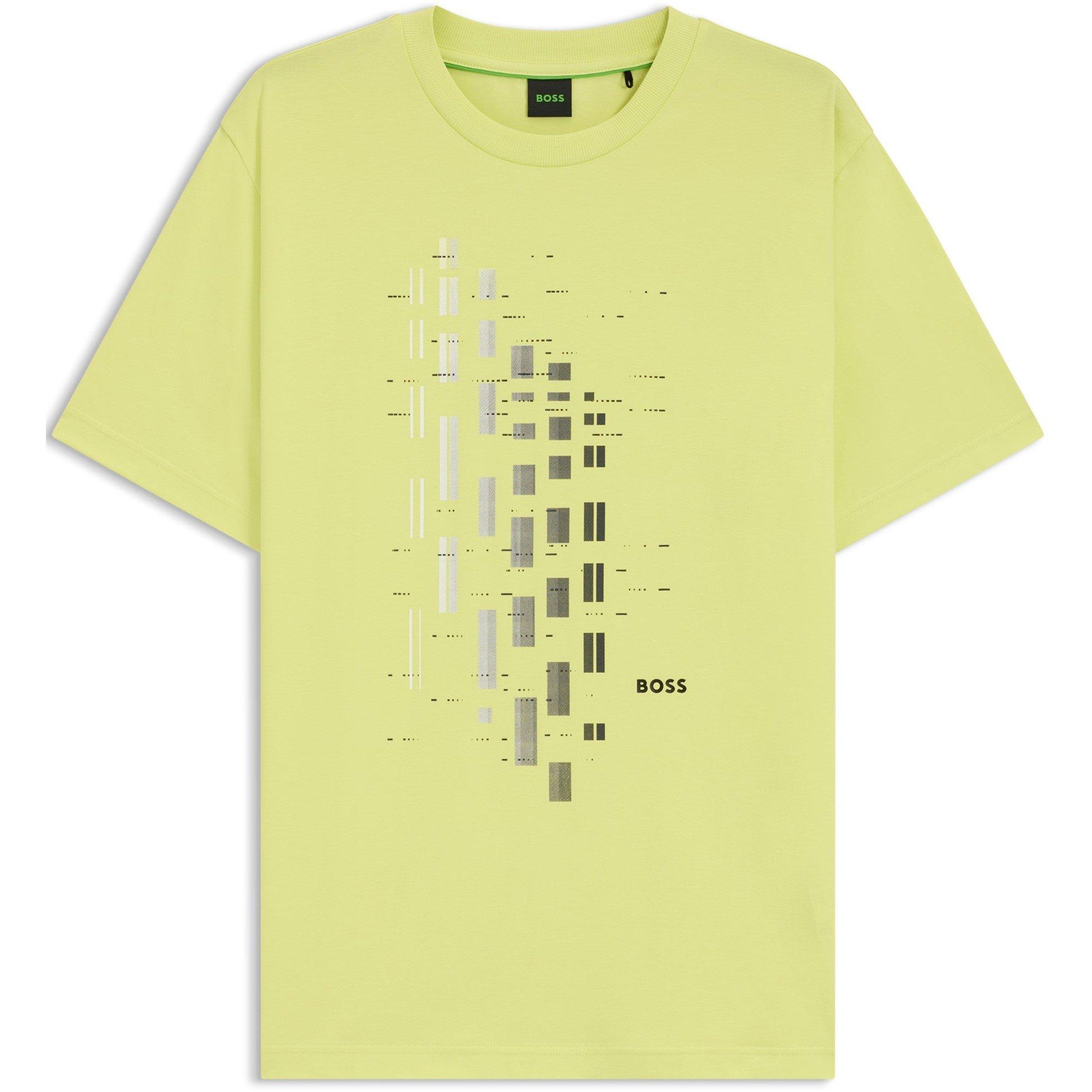 Green - Boss - Men's HBG GRX Degradé Geometric Print T-Shirt