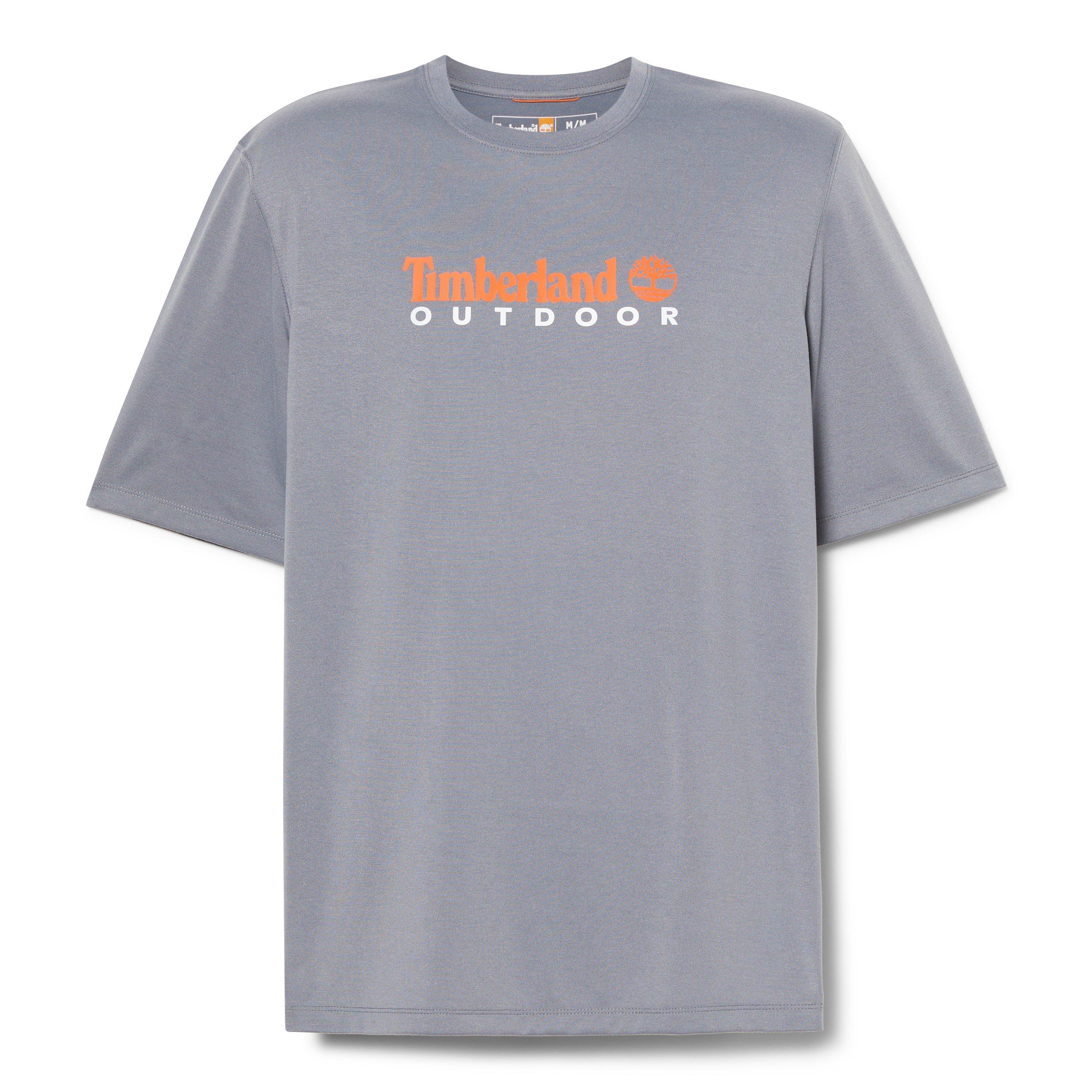 Folkstone Grau - Timberland - Men's UV Protection Logo Short-Sleeve Regular Fit T-Shirt - 3