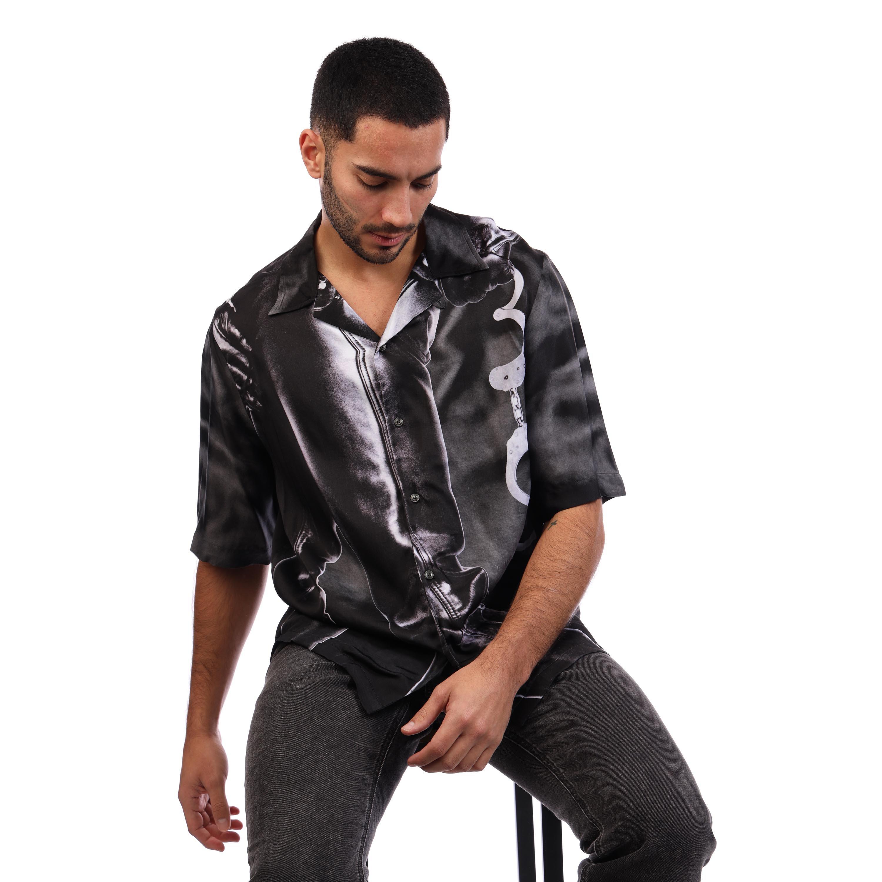 Black Black - Diesel - Unisex Adults Mec Camicia T-Shirt - 6