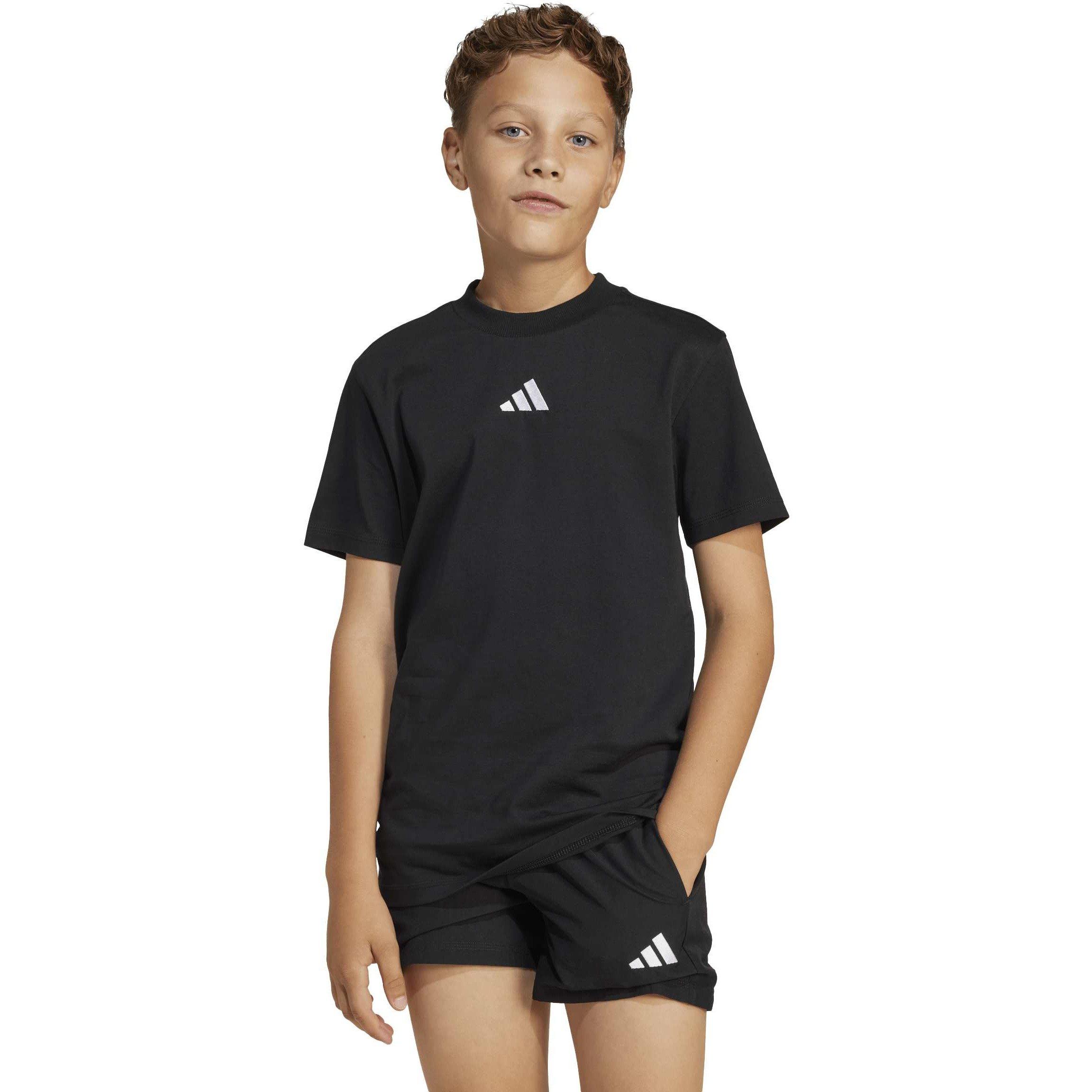 Black White - adidas - Adidas J Sl Tee 160 Jn64 - 4