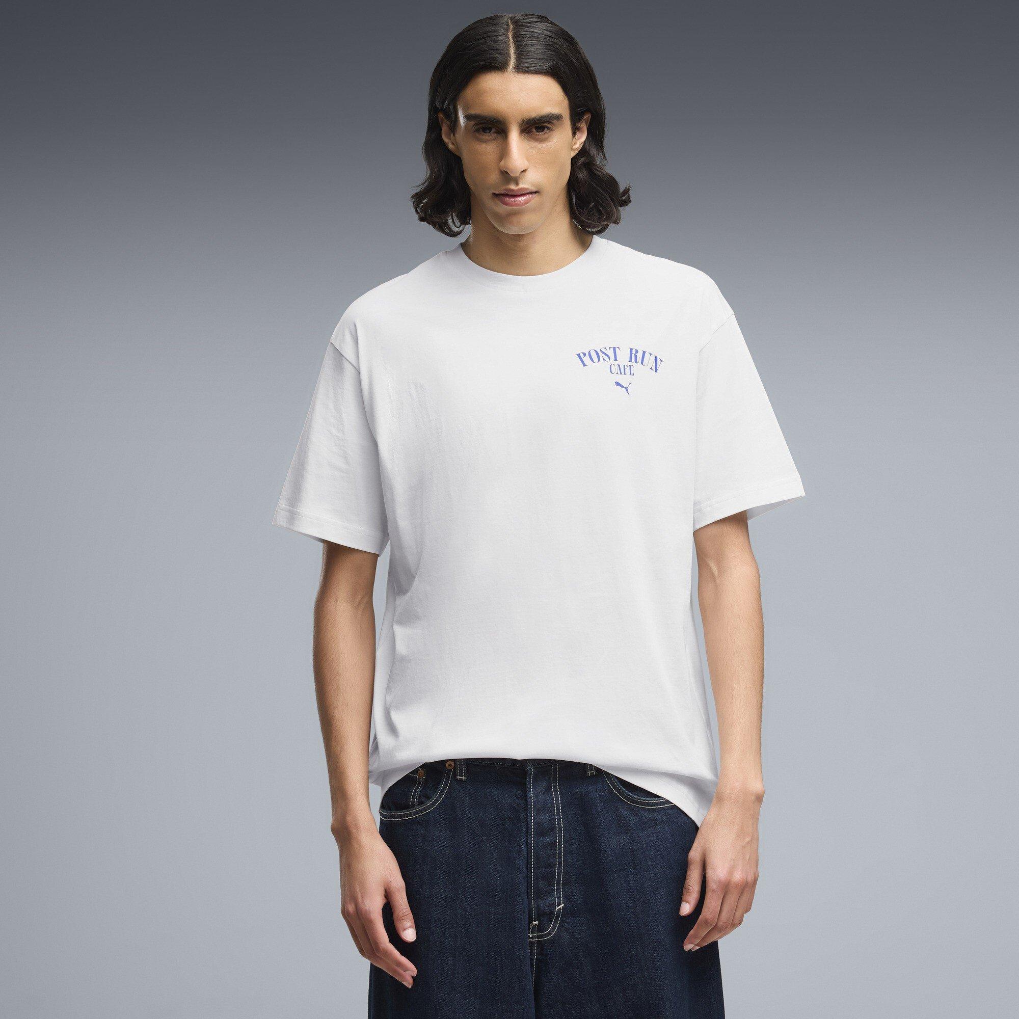 Puma White - Puma - Men's Graph Café Cotton Short-Sleeve T-Shirt - 3