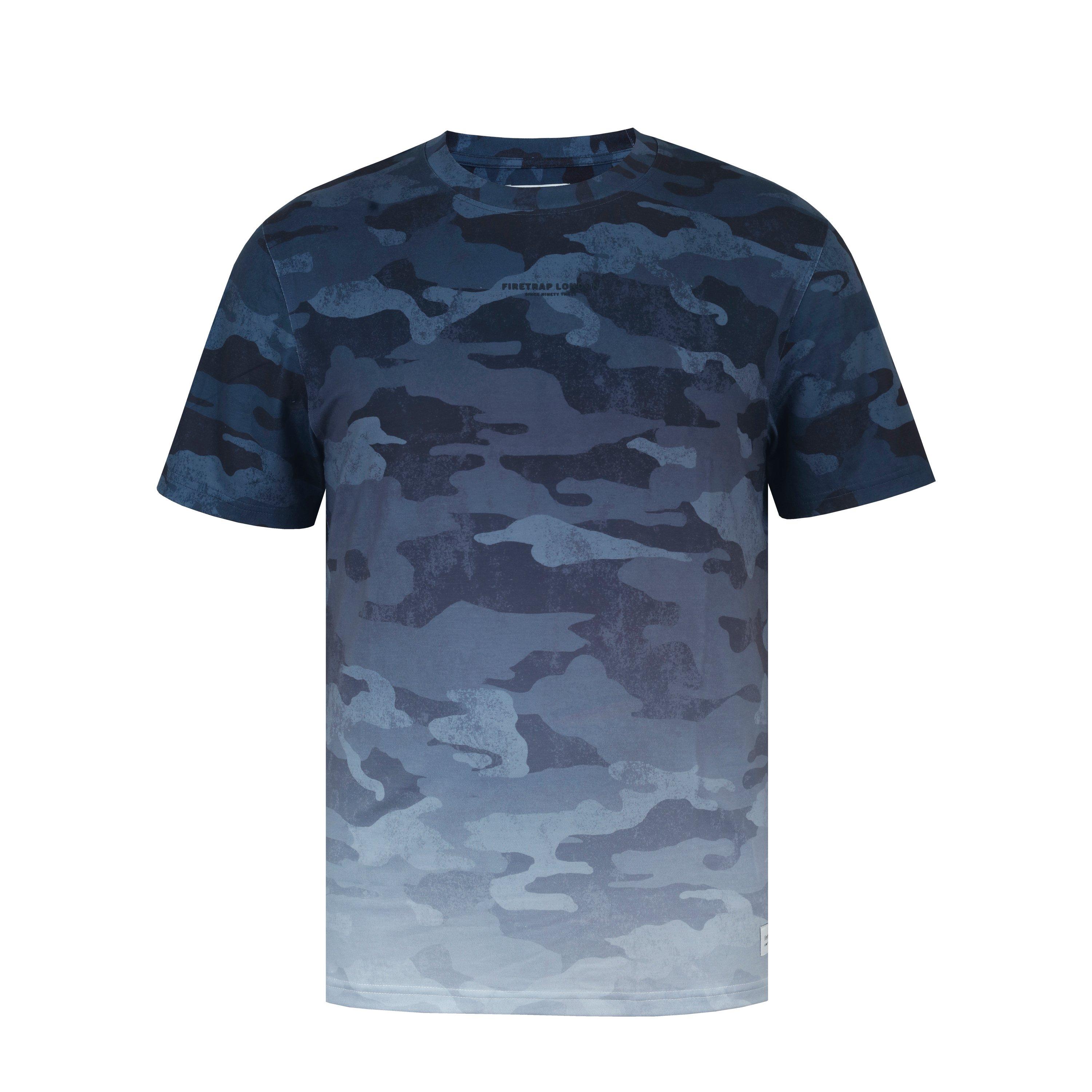 Firetrap Men's Sub T Shirt - Navy Camo - S