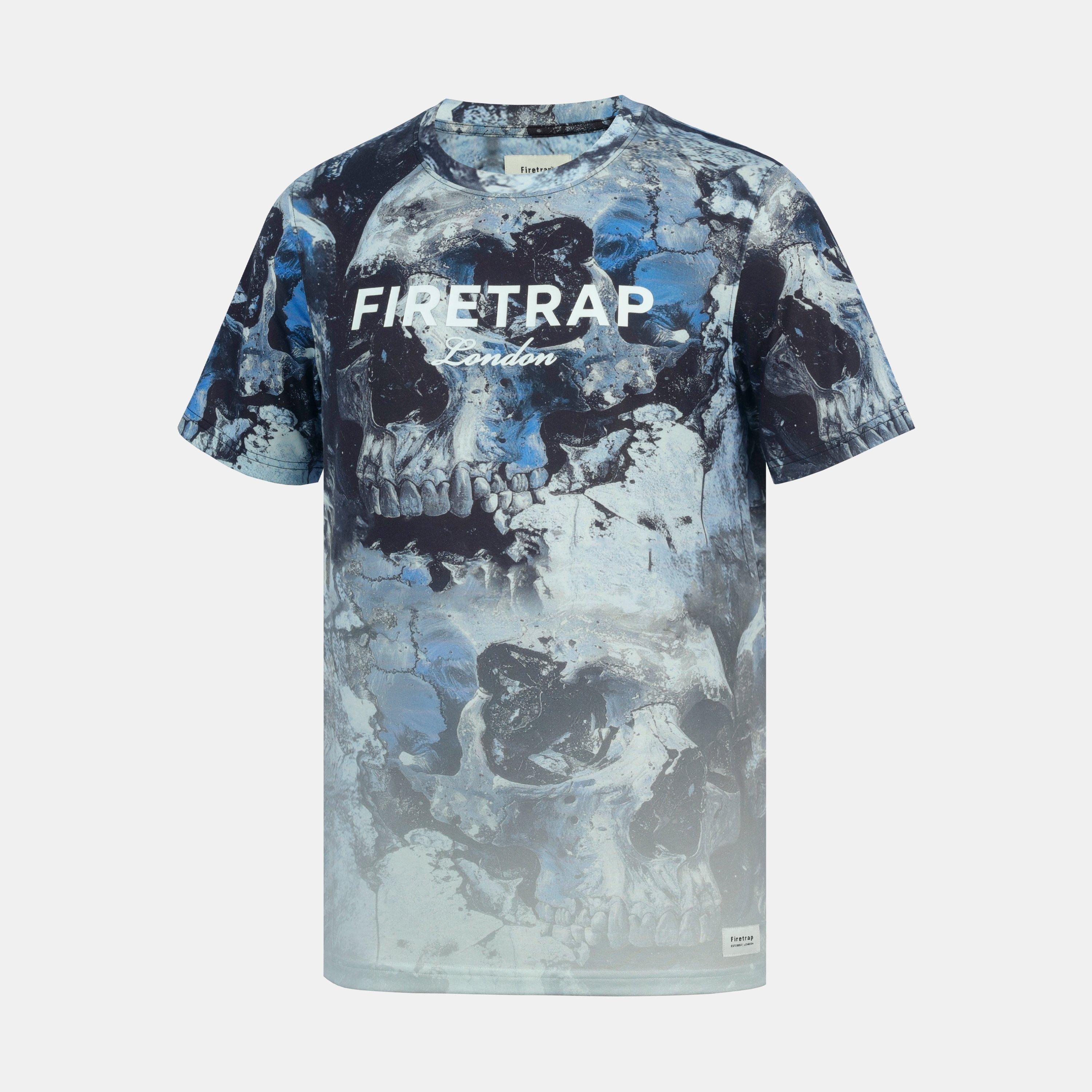 Navy Skull - Firetrap - Sub T Shirt Mens - 3