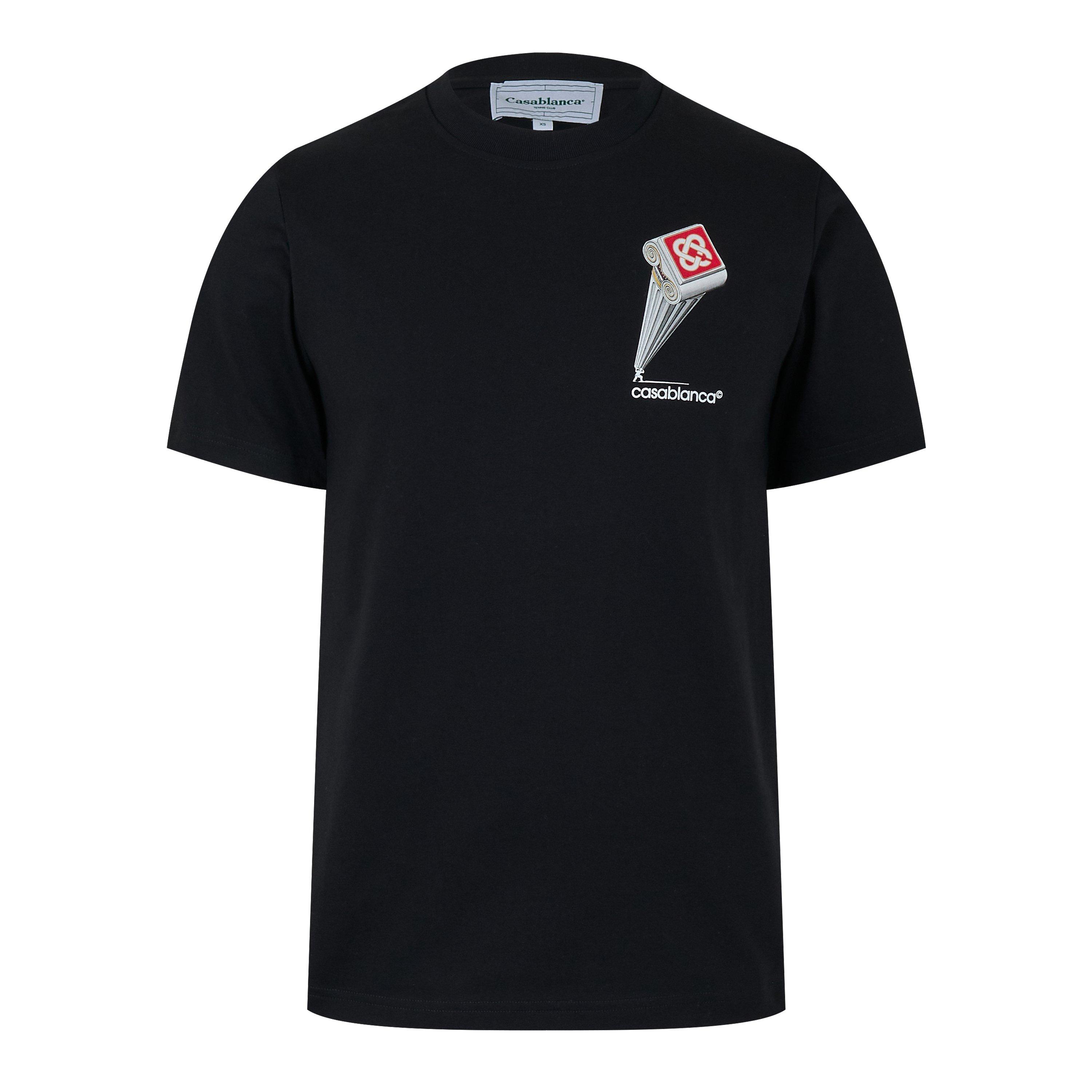 Tシャツ・カットソー Casablanca Casablanca T-shirts and Polos Black Casablanca Casa Tennis Club Black T Shirt | MF23-JTS-001-44