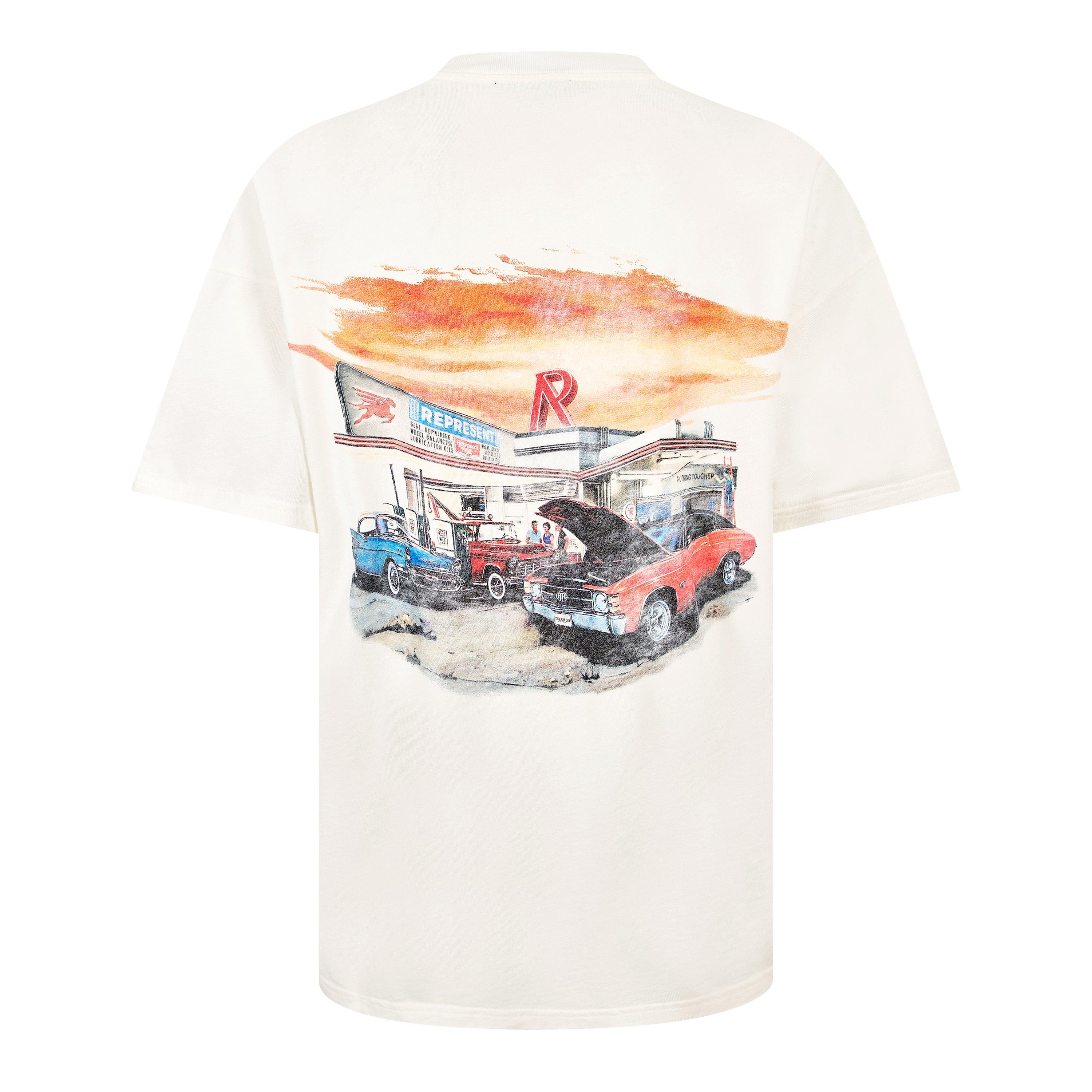 Flat White - Represent - Men's Oversized T-Shirt - 2