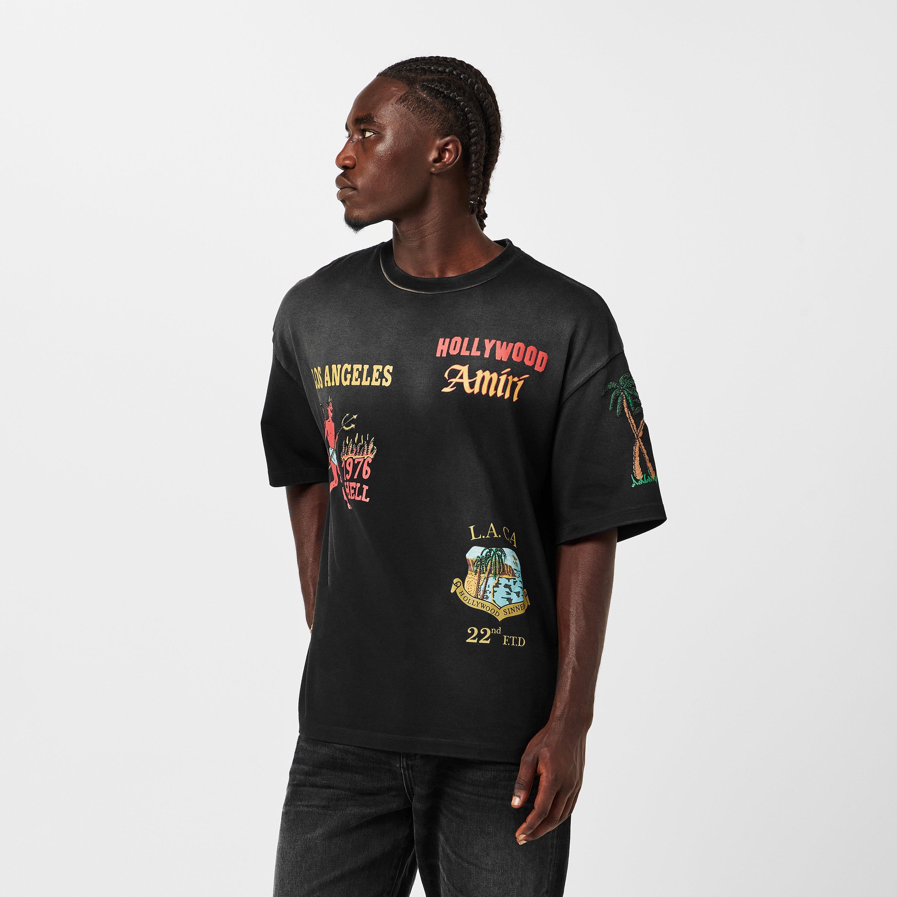 Black - Amiri - Men's Sinners Oversized T-Shirt - 3