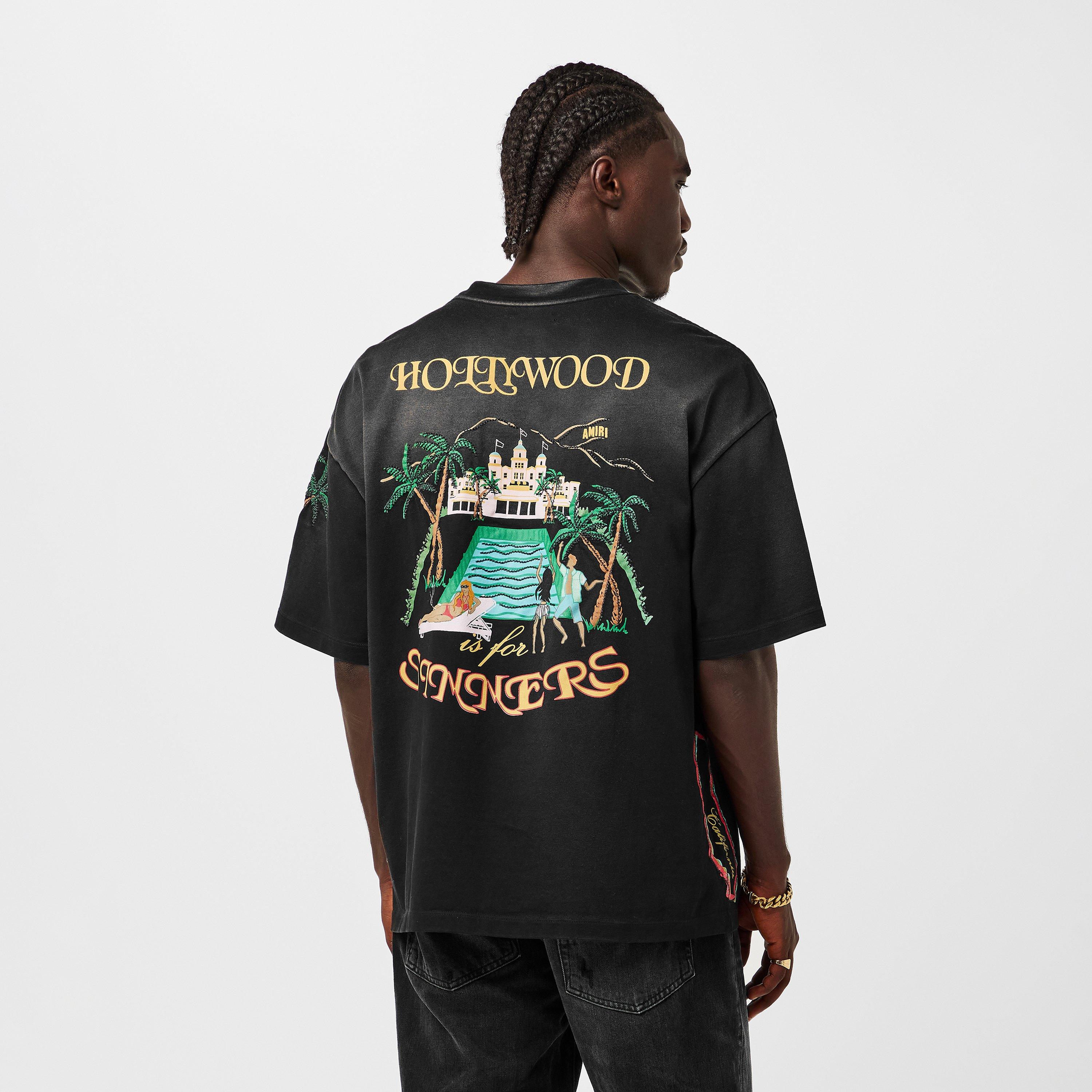 Black - Amiri - Men's Sinners Oversized T-Shirt - 4