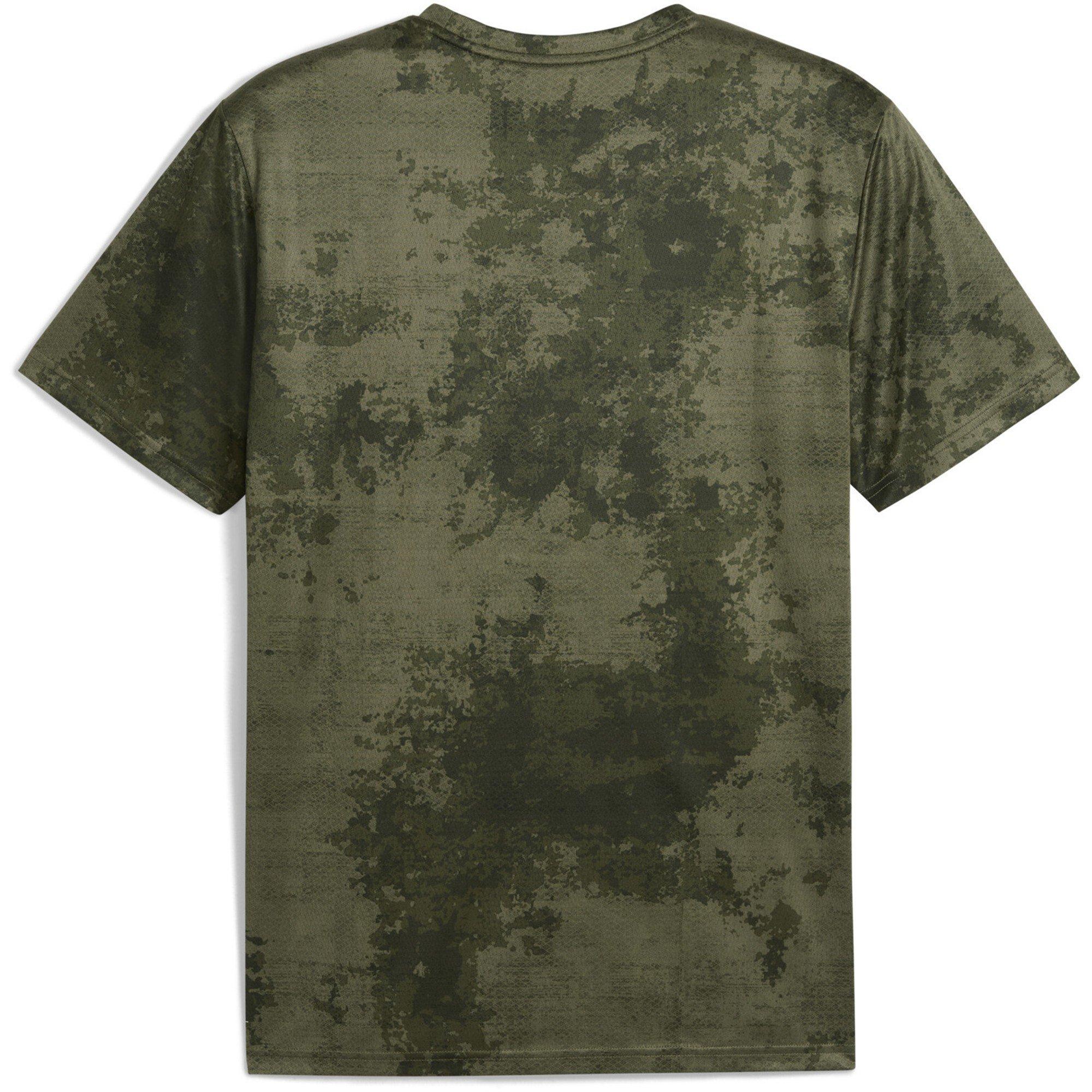 Mørk Oliven - Puma - Men's Tad Essentials AOP T-Shirt - 2