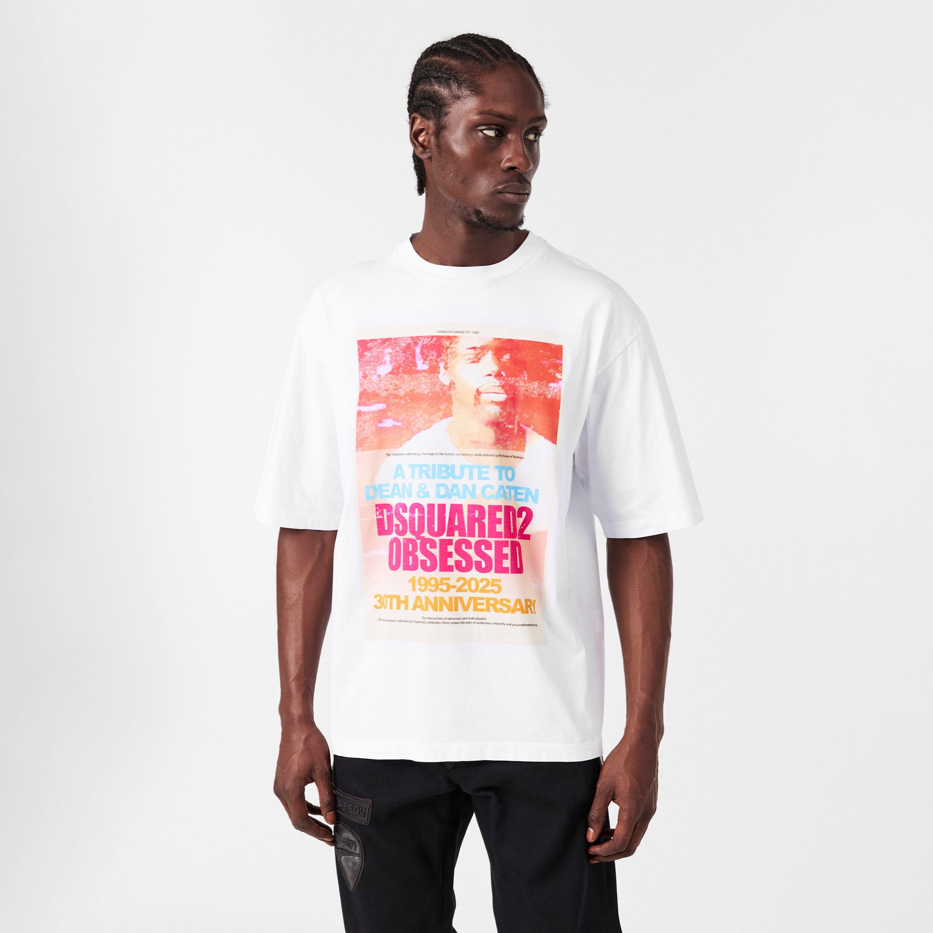White - DSquared2 - Men's Oversized T-Shirt - 3