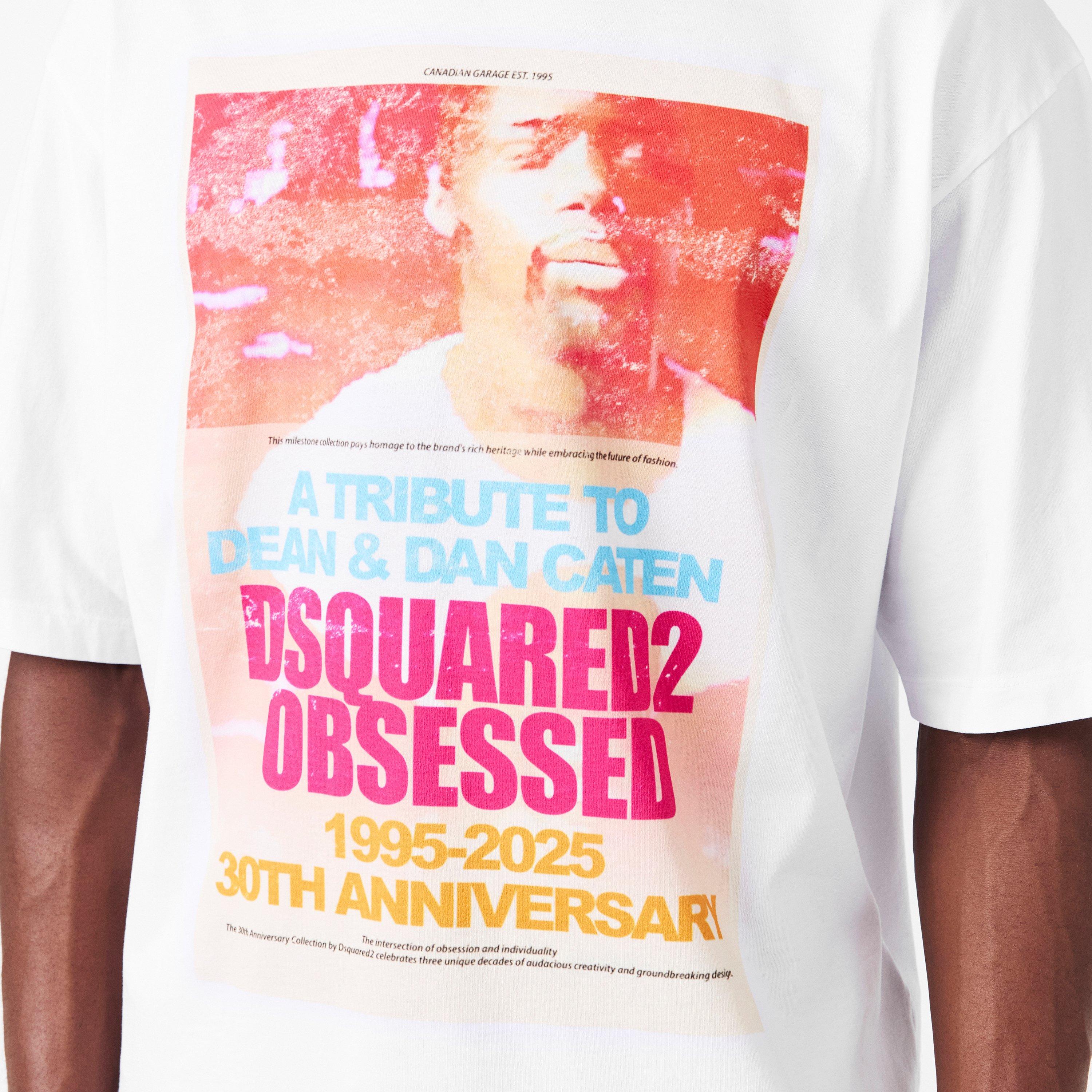 White - DSquared2 - Men's Oversized T-Shirt - 5