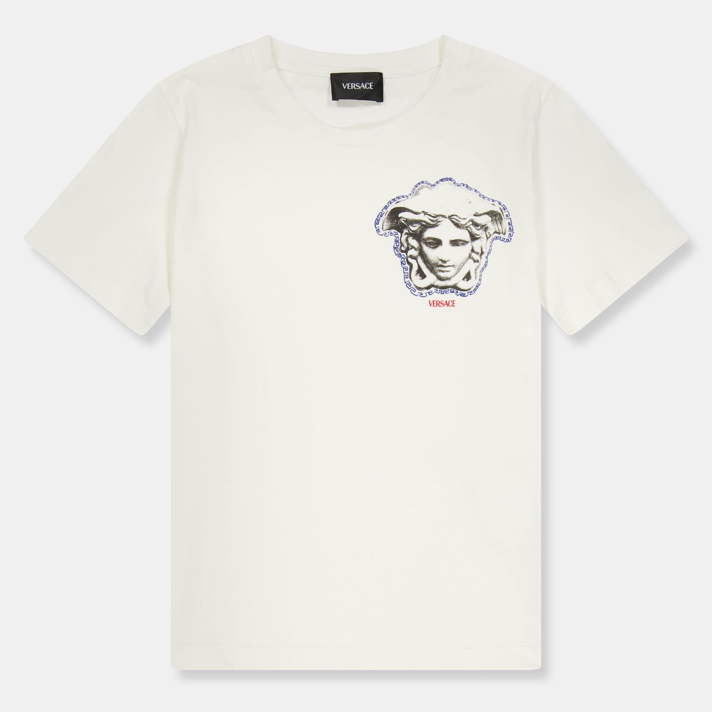 White 2W070 - Versace - Kids' Logo T-Shirt - 1