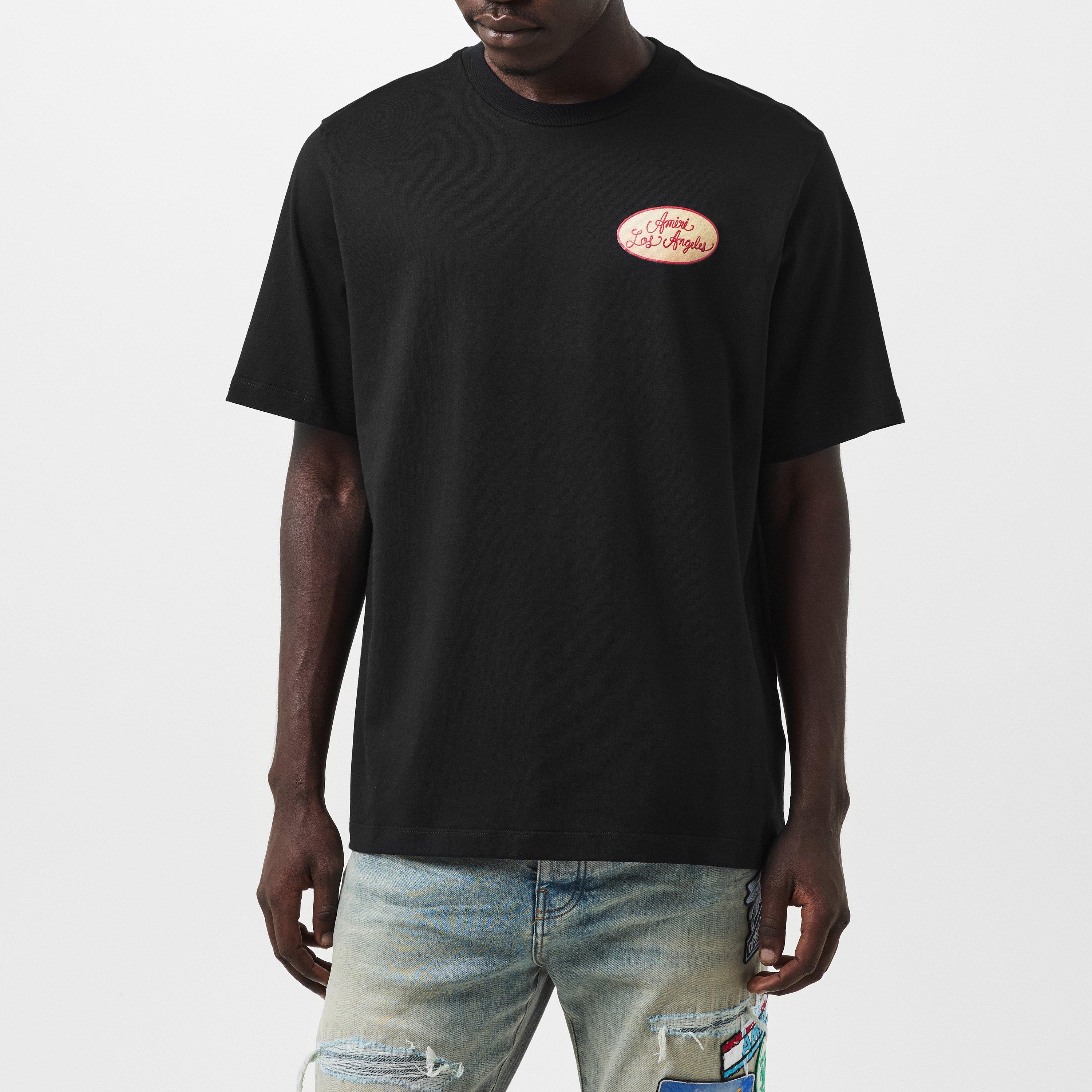 Black - Amiri - Men's Regular Fit T-Shirt - 3