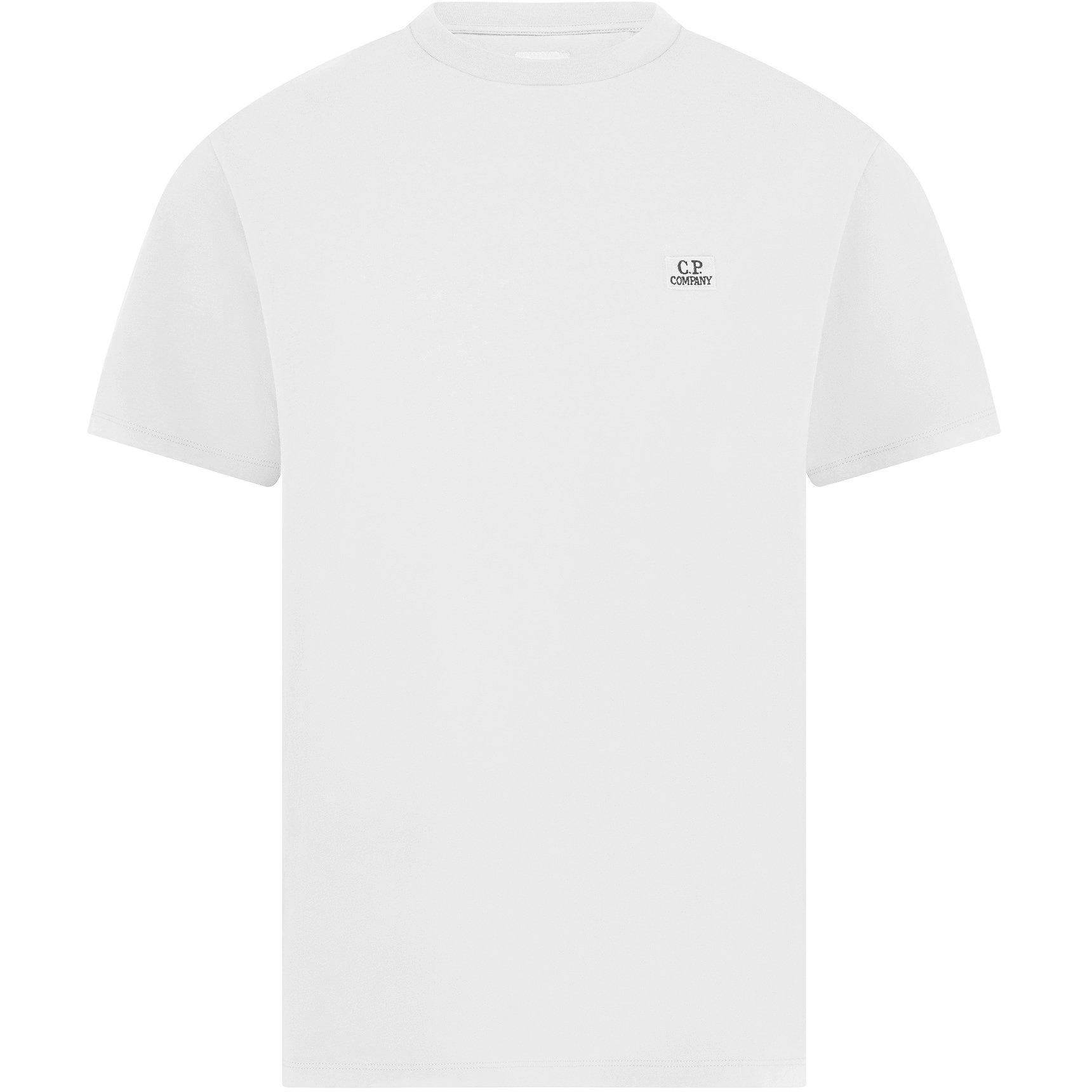 Gauze White 103 - CP Company - Men's Regular Fit Basic T-Shirt - 7