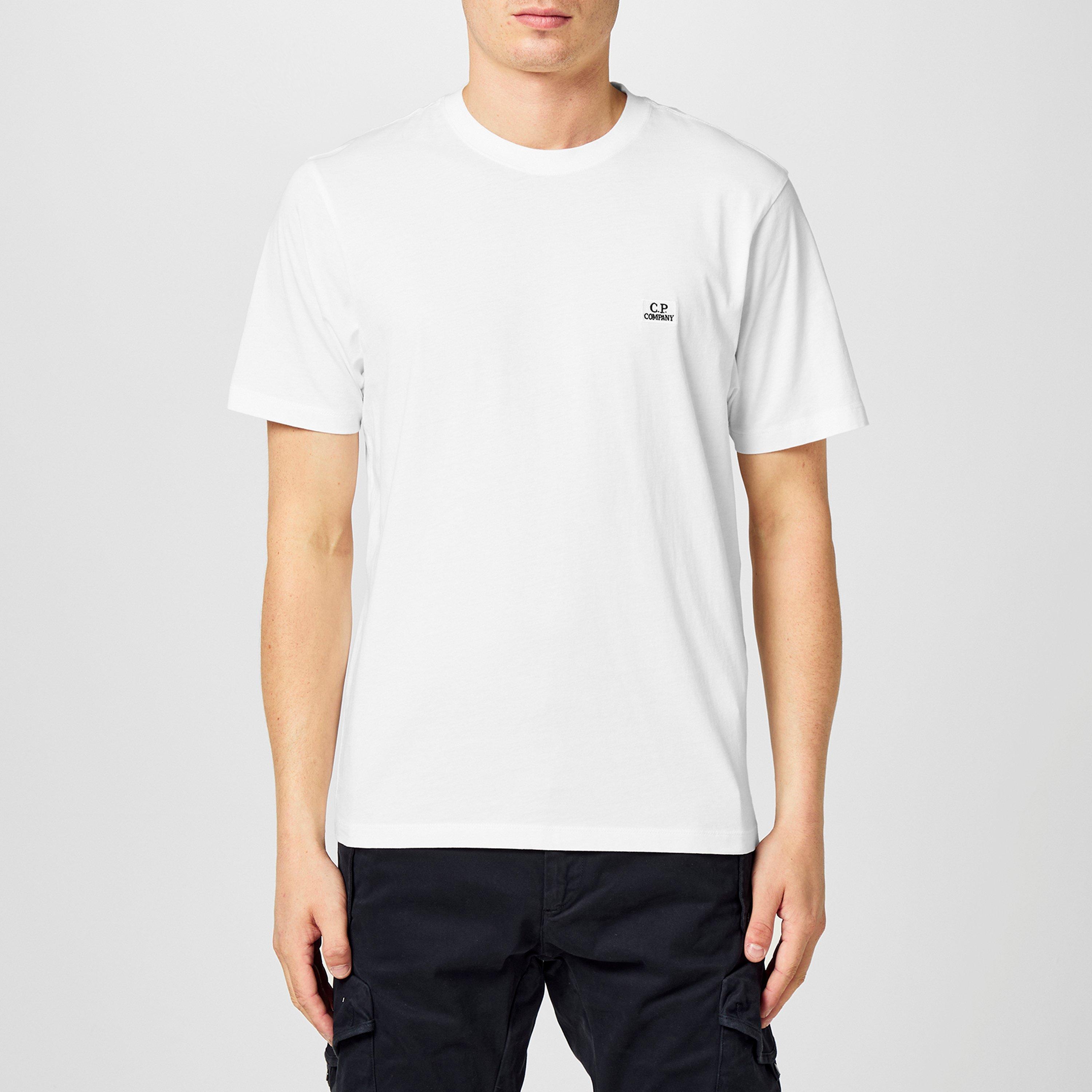 Gauze White 103 - CP Company - Men's Regular Fit Basic T-Shirt - 3