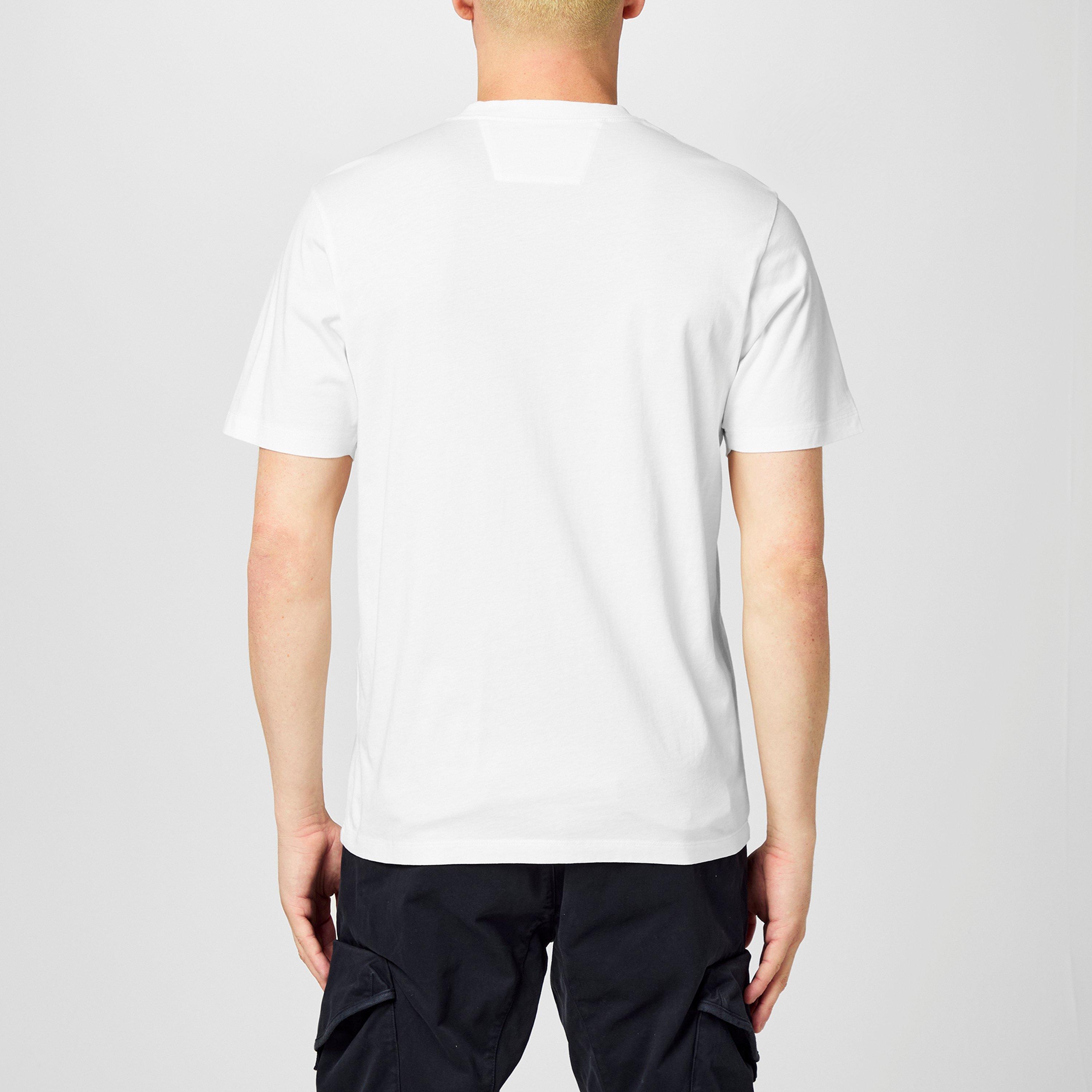 Gauze White 103 - CP Company - Men's Regular Fit Basic T-Shirt - 4