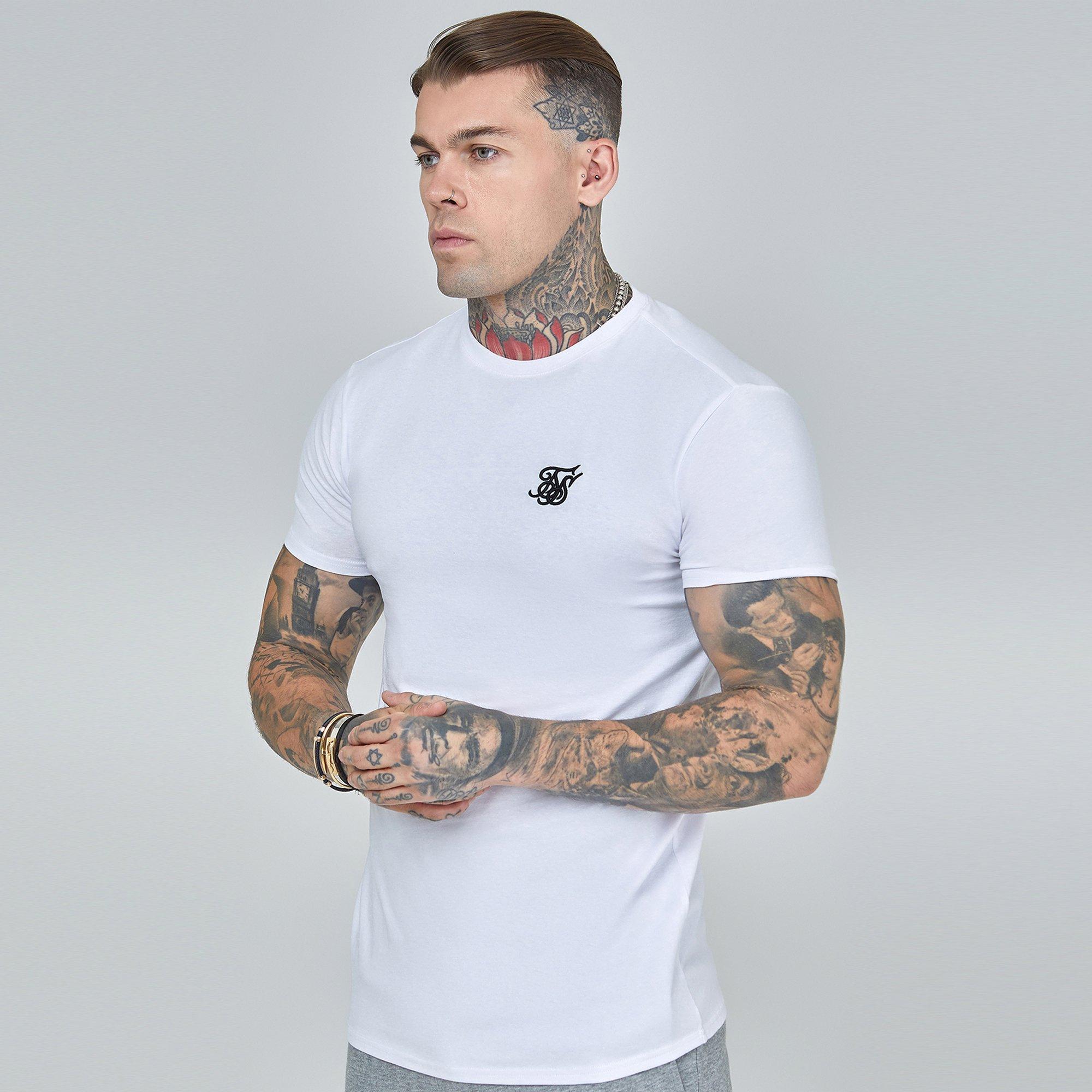 Siksilk Men's Essentials T-Shirt - White - 2X Large