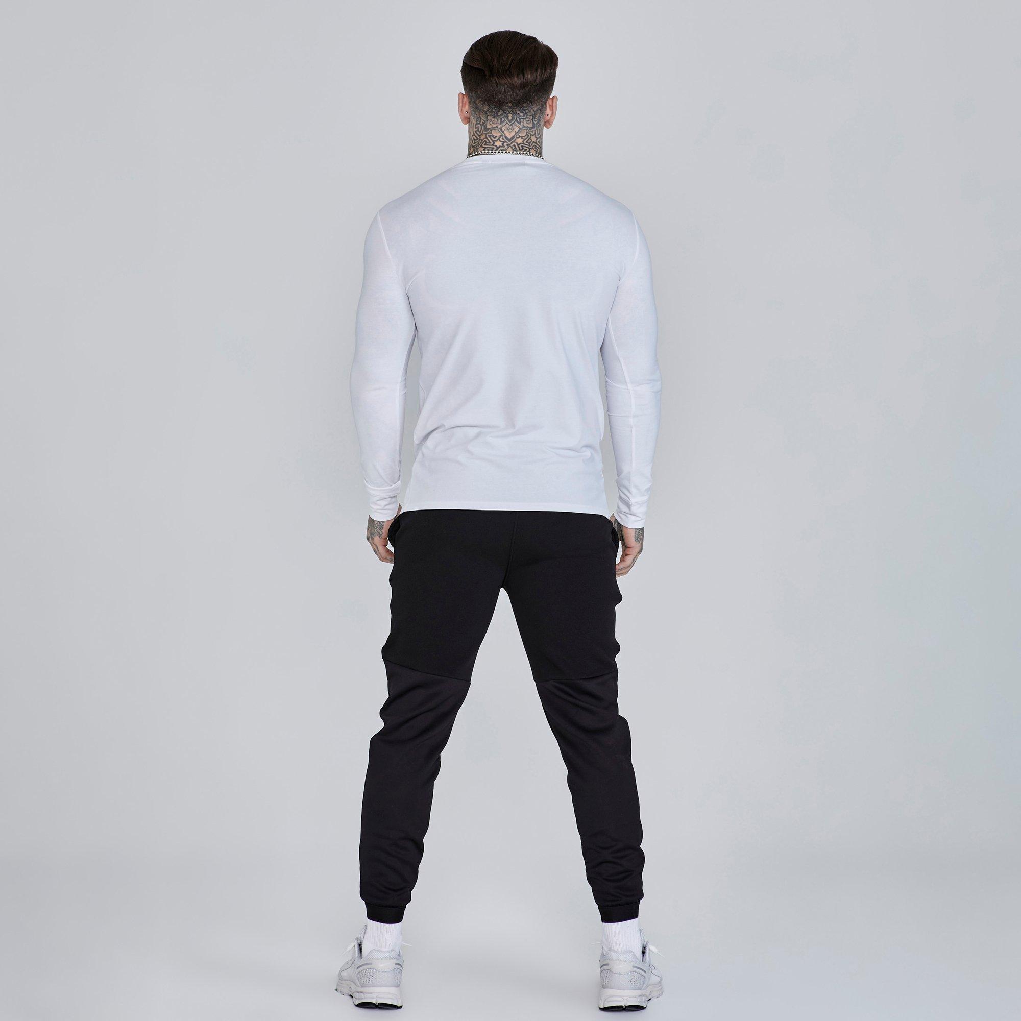 White - SikSilk - Essentials T-Shirt Mens - 5