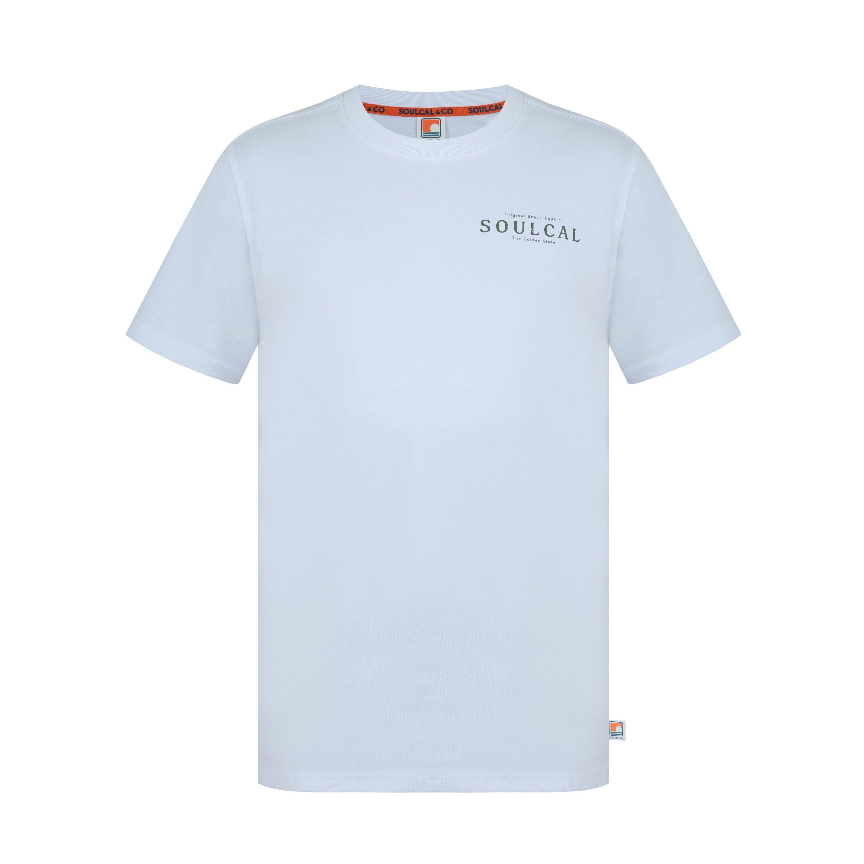 White BackLogo - SoulCal - Graphic Print T-Shirt Men’s - 1