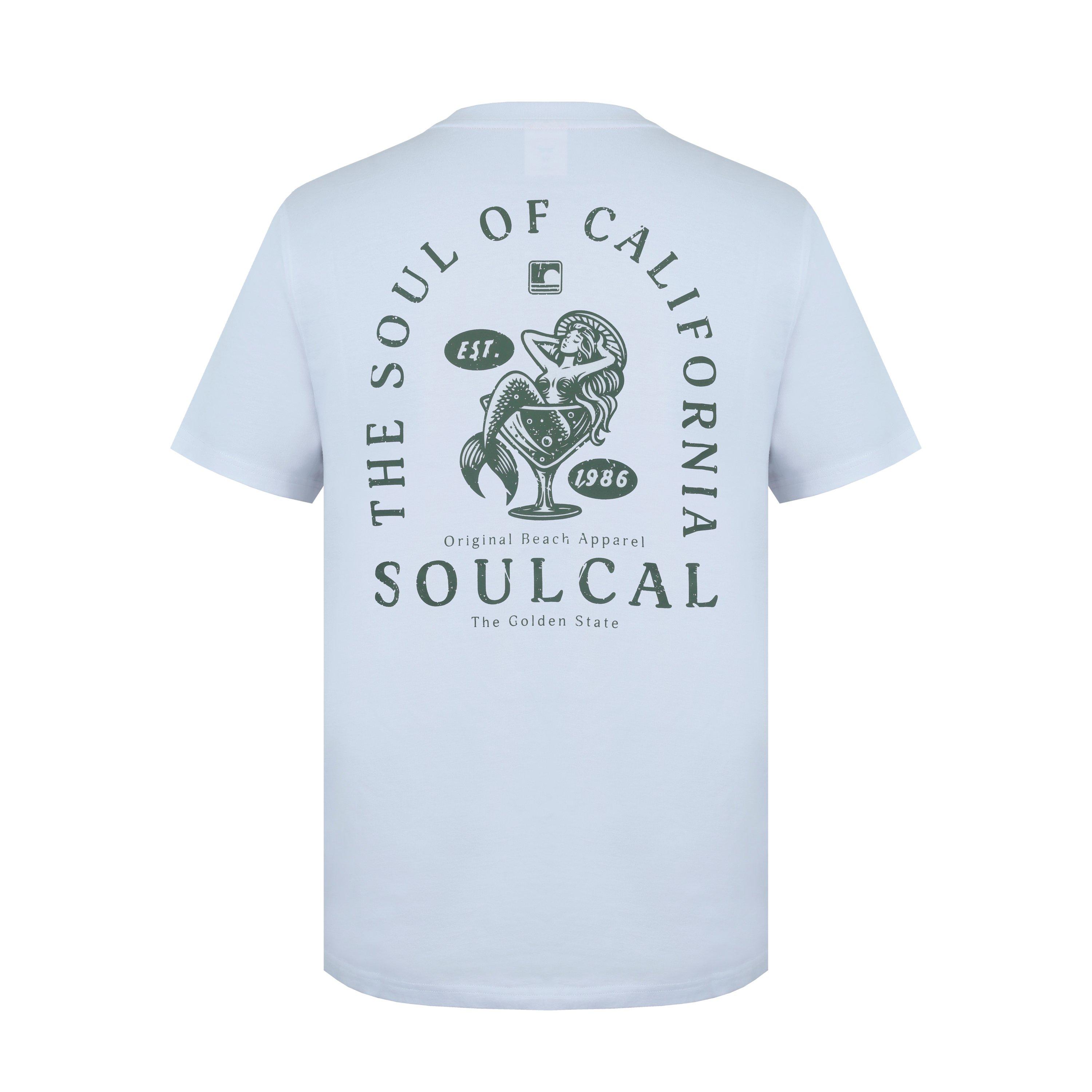 White BackLogo - SoulCal - Graphic Print T-Shirt Men’s - 2