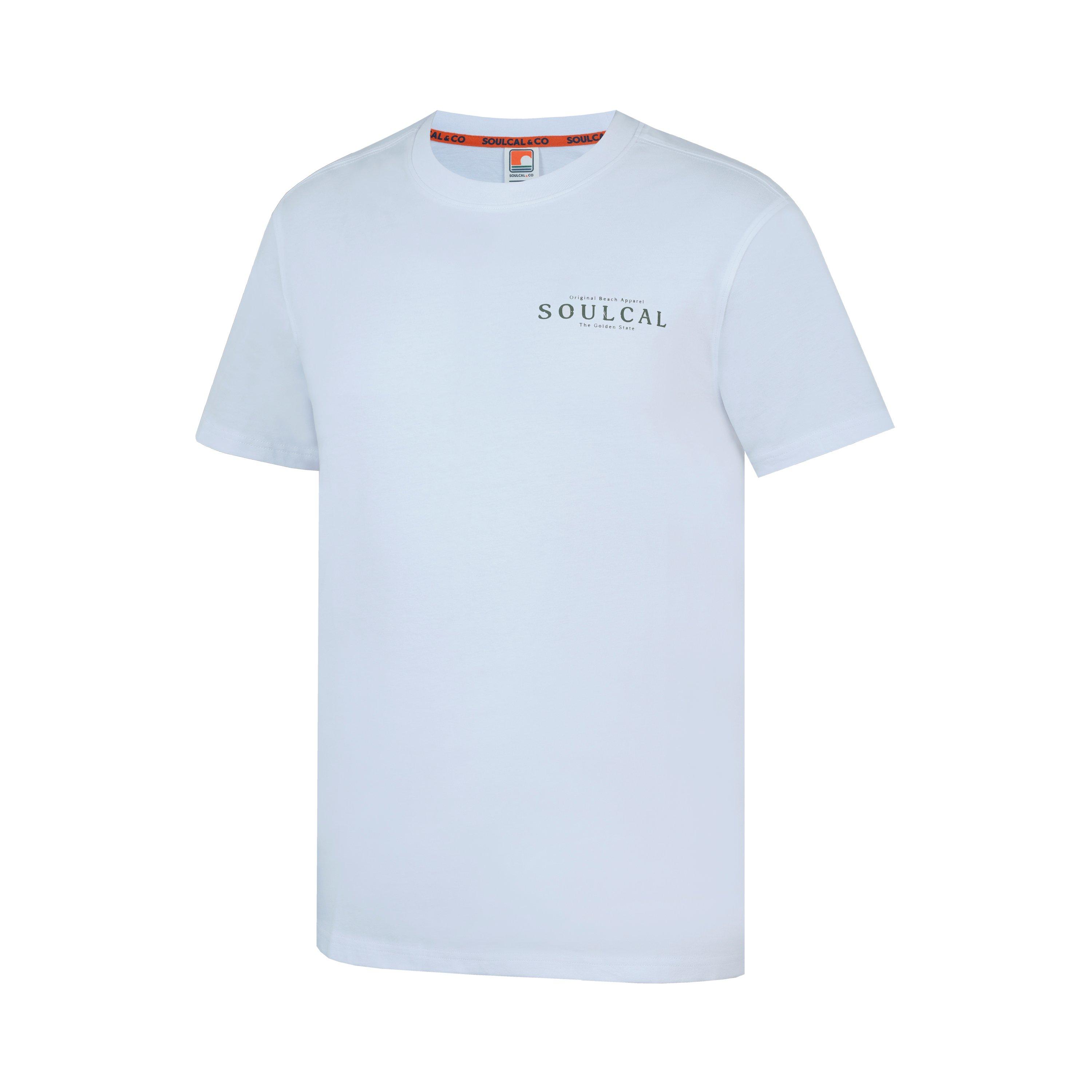 White BackLogo - SoulCal - Graphic Print T-Shirt Men’s - 3