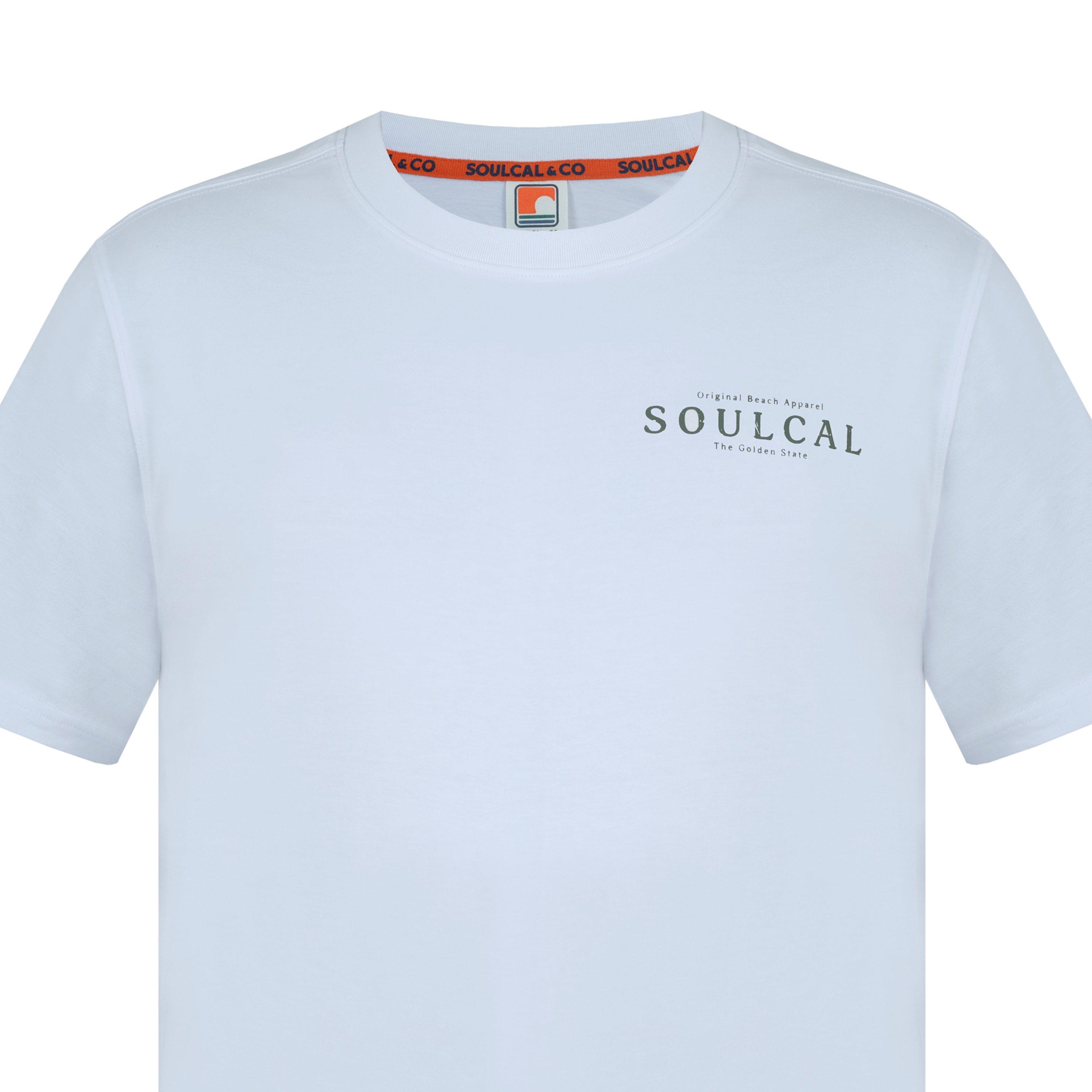 White BackLogo - SoulCal - Graphic Print T-Shirt Men’s - 4