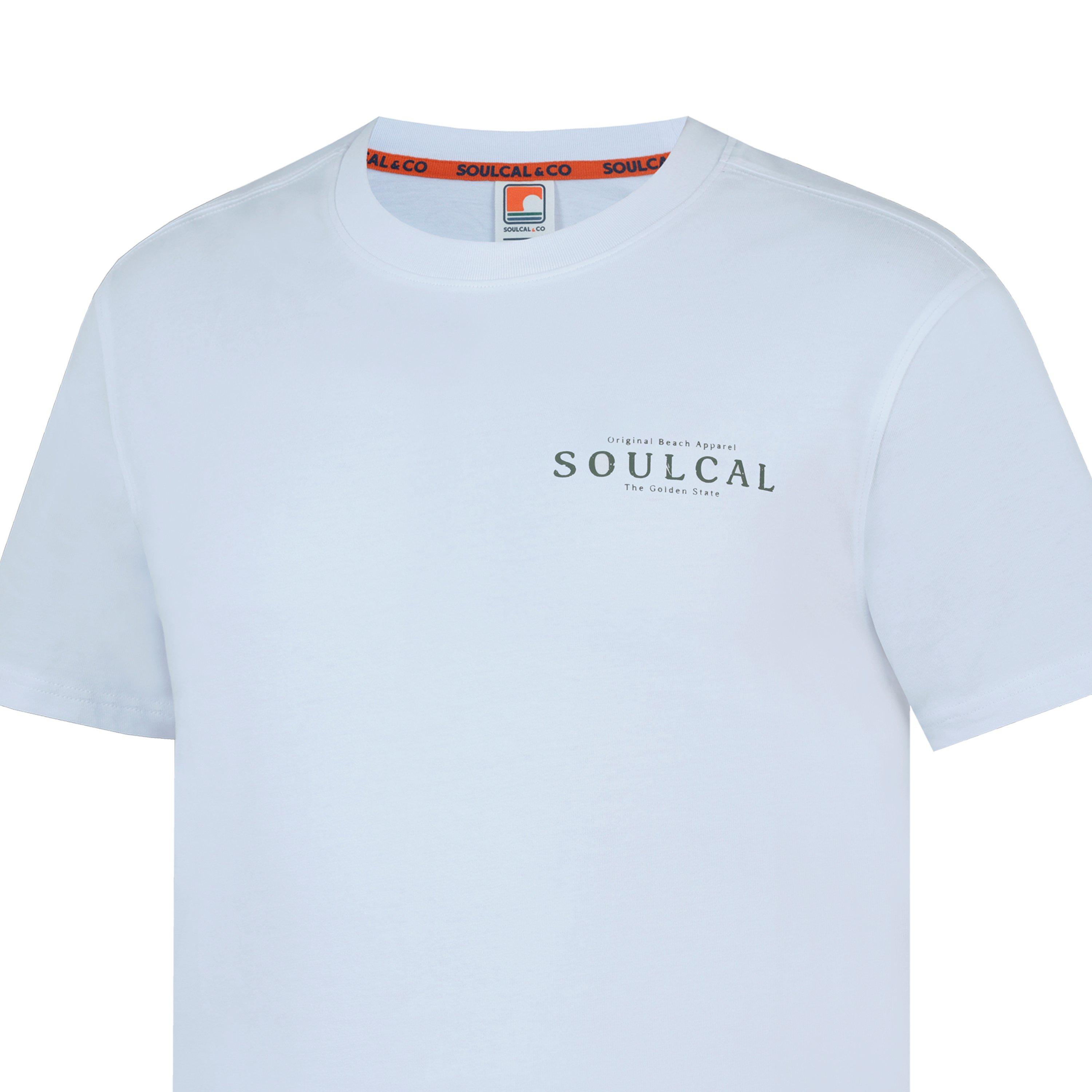 White BackLogo - SoulCal - Graphic Print T-Shirt Men’s - 5