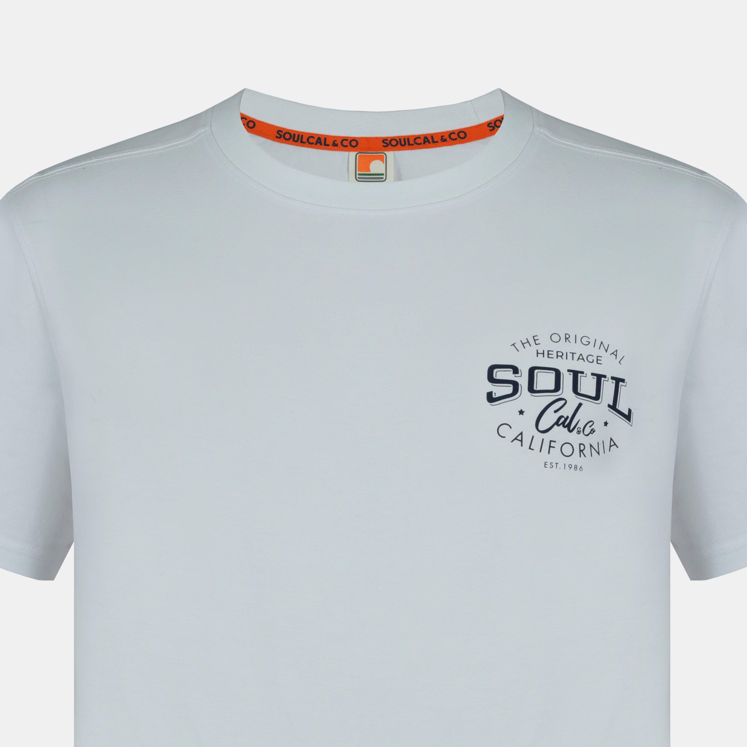 White Heritage - SoulCal - Graphic Print T-Shirt Men’s - 4