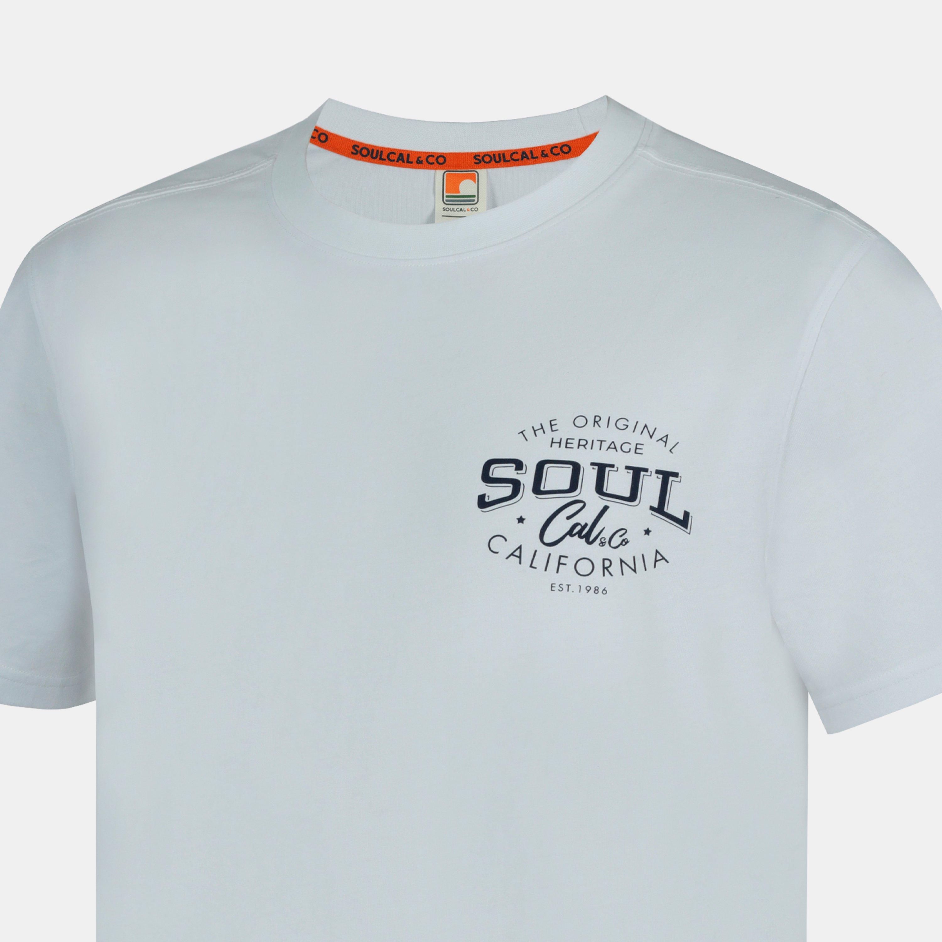 White Heritage - SoulCal - Graphic Print T-Shirt Men’s - 5