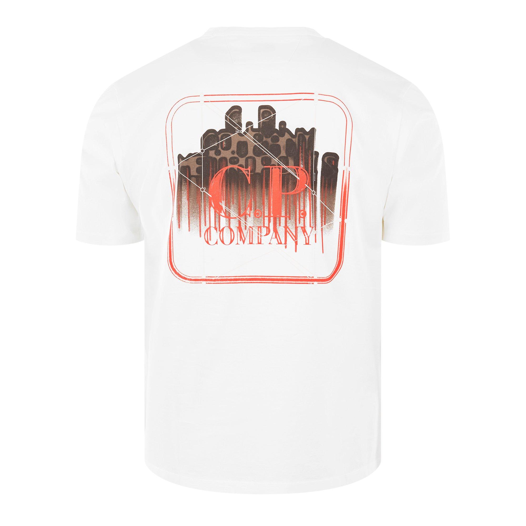 Gauze White 103 - CP Company Metropolis - Back Logo T-Shirt - 2
