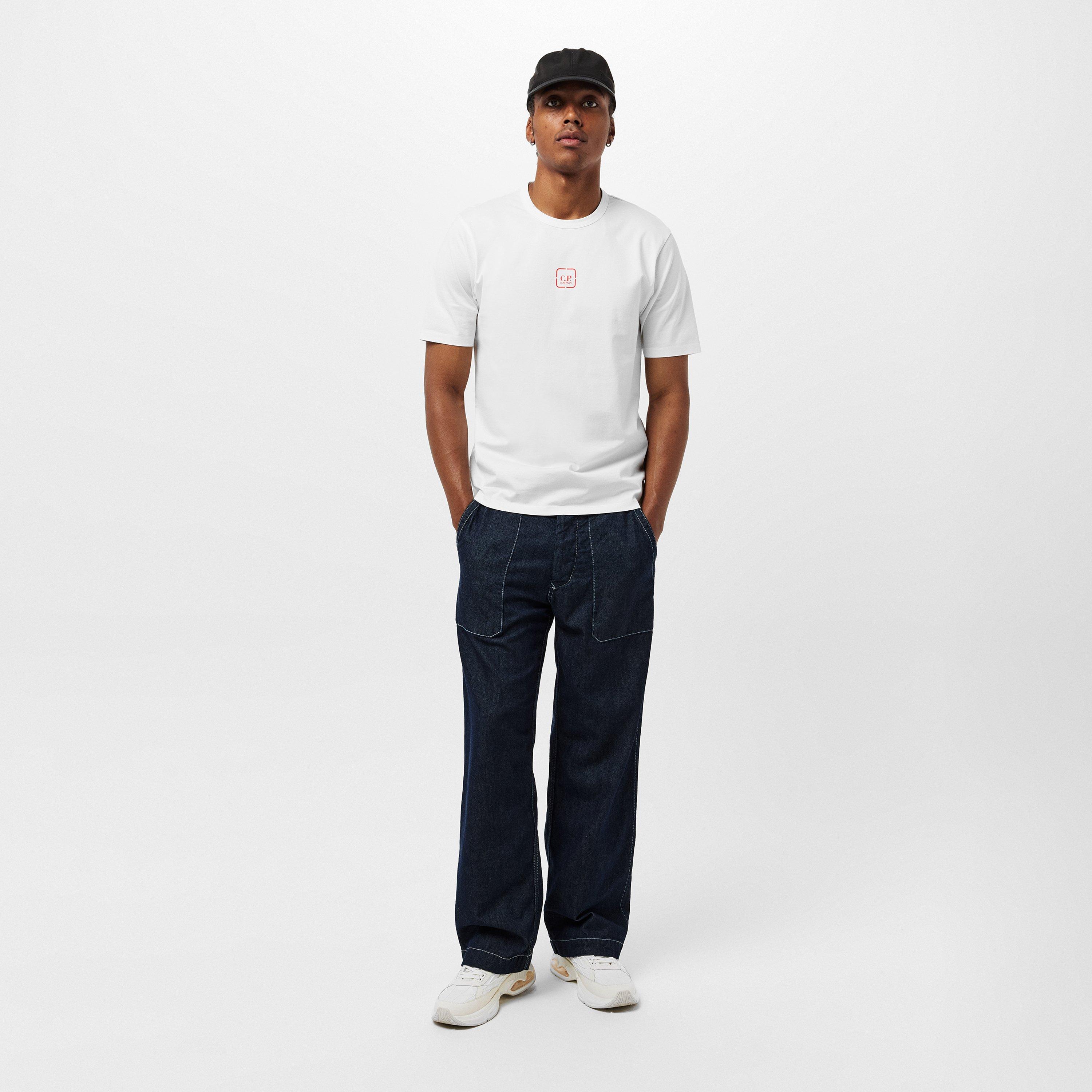 Gauze White 103 - CP Company Metropolis - Back Logo T-Shirt - 5